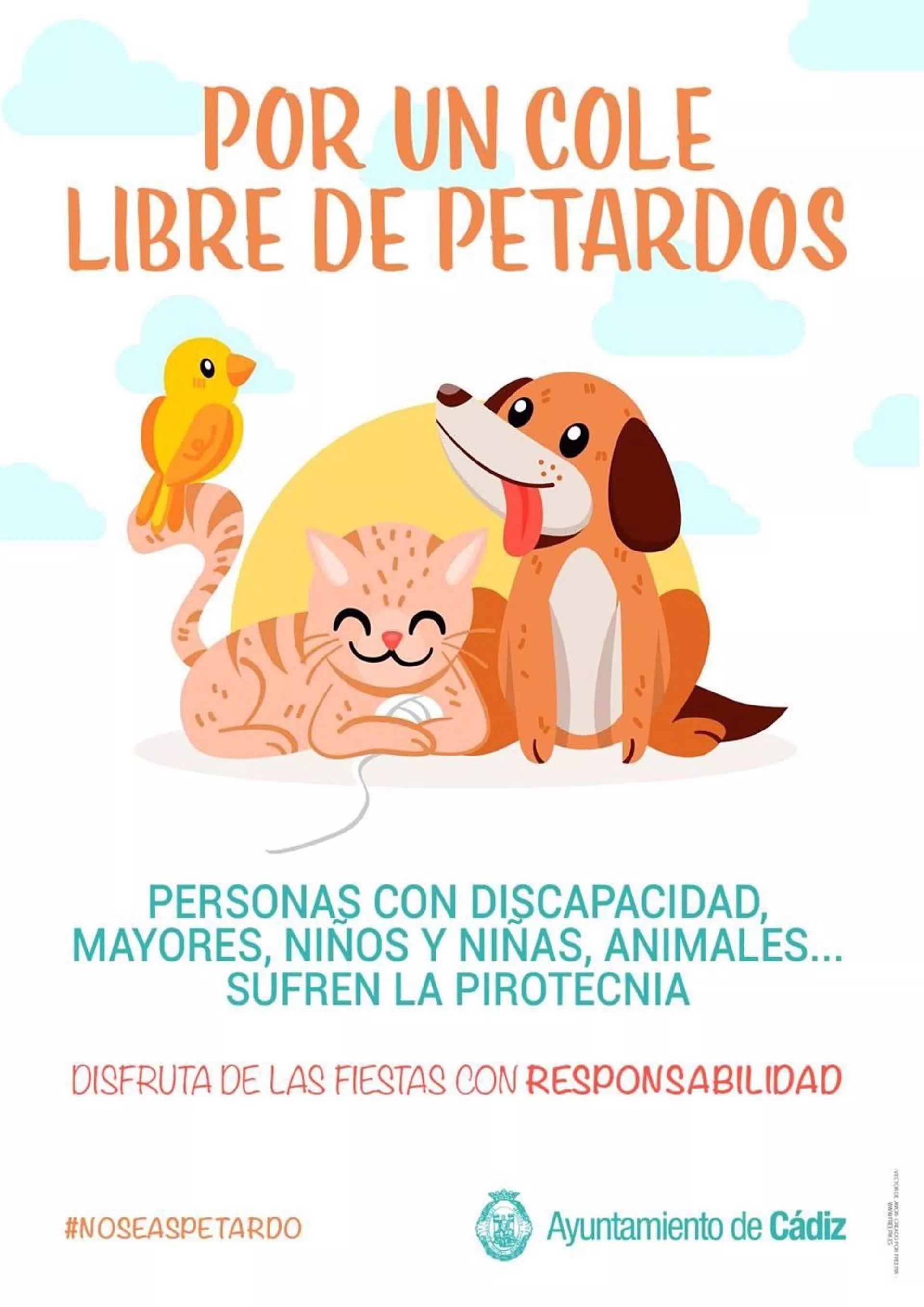 Muchas personas y los animales sufren con el sonido de los petardos