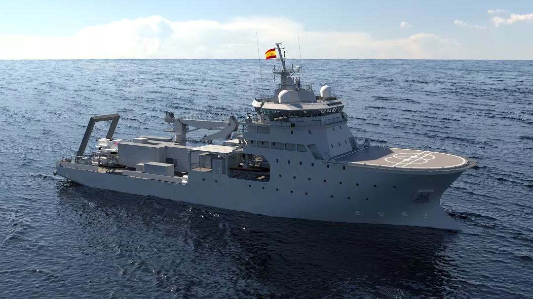 Imagen del prototipo de BAM-IS que Navantia construirá para la Armada Española