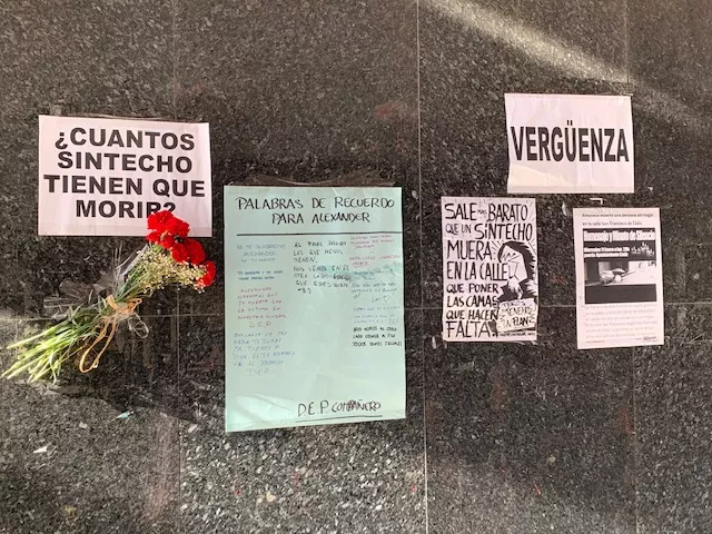 Homenaje a la persona sin hogar fallecida Homenaje a la persona sin hogar fallecida