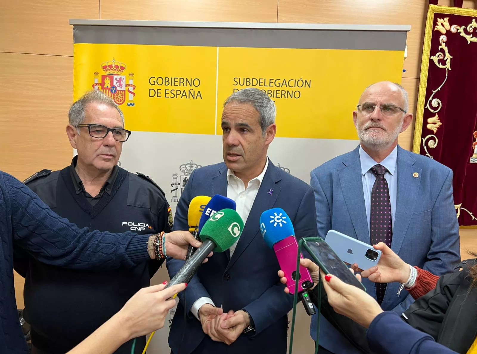 El Subdelegado del Gobierno en Cádiz durante la rueda de prensa celebrada este domingo El Subdelegado del Gobierno en Cádiz durante la rueda de prensa celebrada este domingo