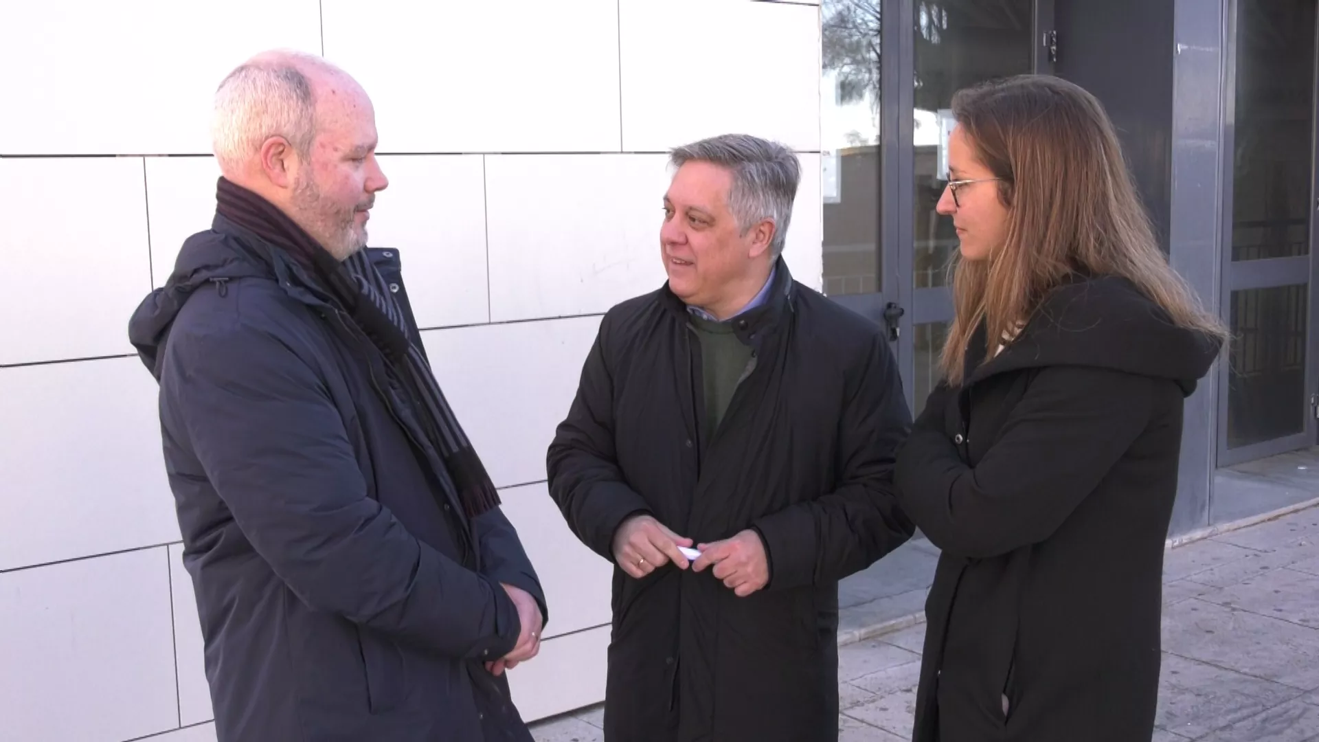 El candidato del PSOE a la alcaldía en el polideportivo La Mirandilla