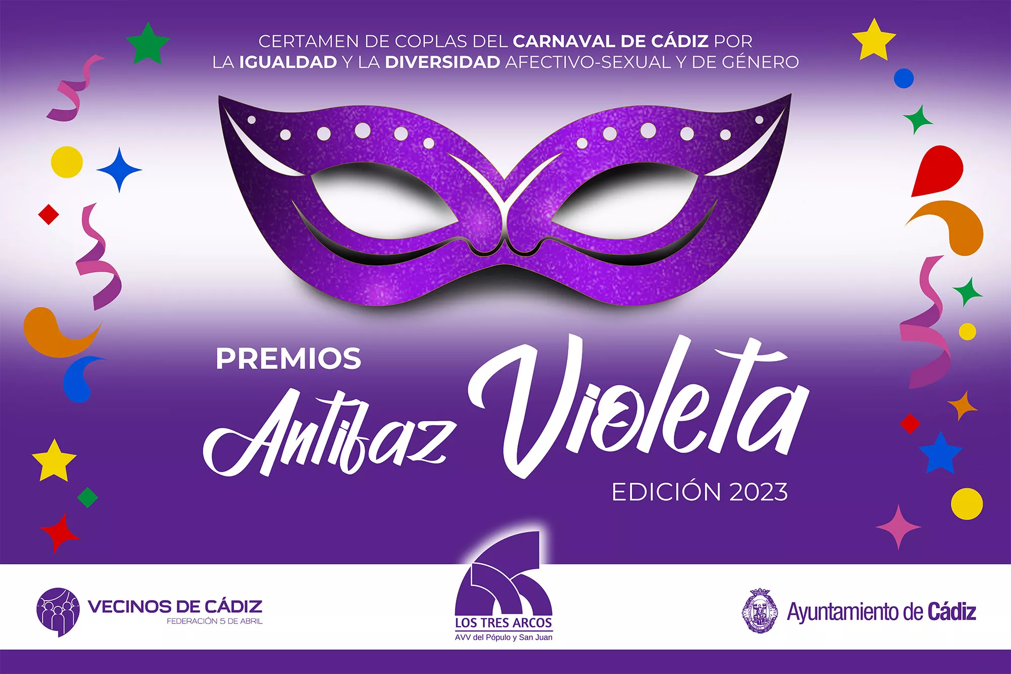 La Asociación Vecinal del Pópulo y San Juan "Los tres Arcos" invita a todos los gaditanos y visitantes a disfrutar de una jornada de Carnaval reivindicativa La Asociación Vecinal del Pópulo y San Juan "Los tres Arcos" invita a todos los gaditanos y visitantes a disfrutar de una jornada de Carnaval reivindicativa