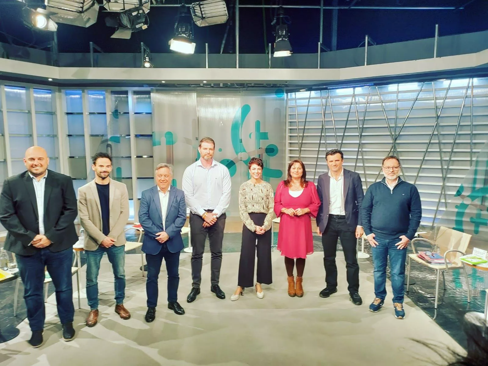 Los candidatos, y la candidata, a la alcaldía de Cádiz que han participado en el debate