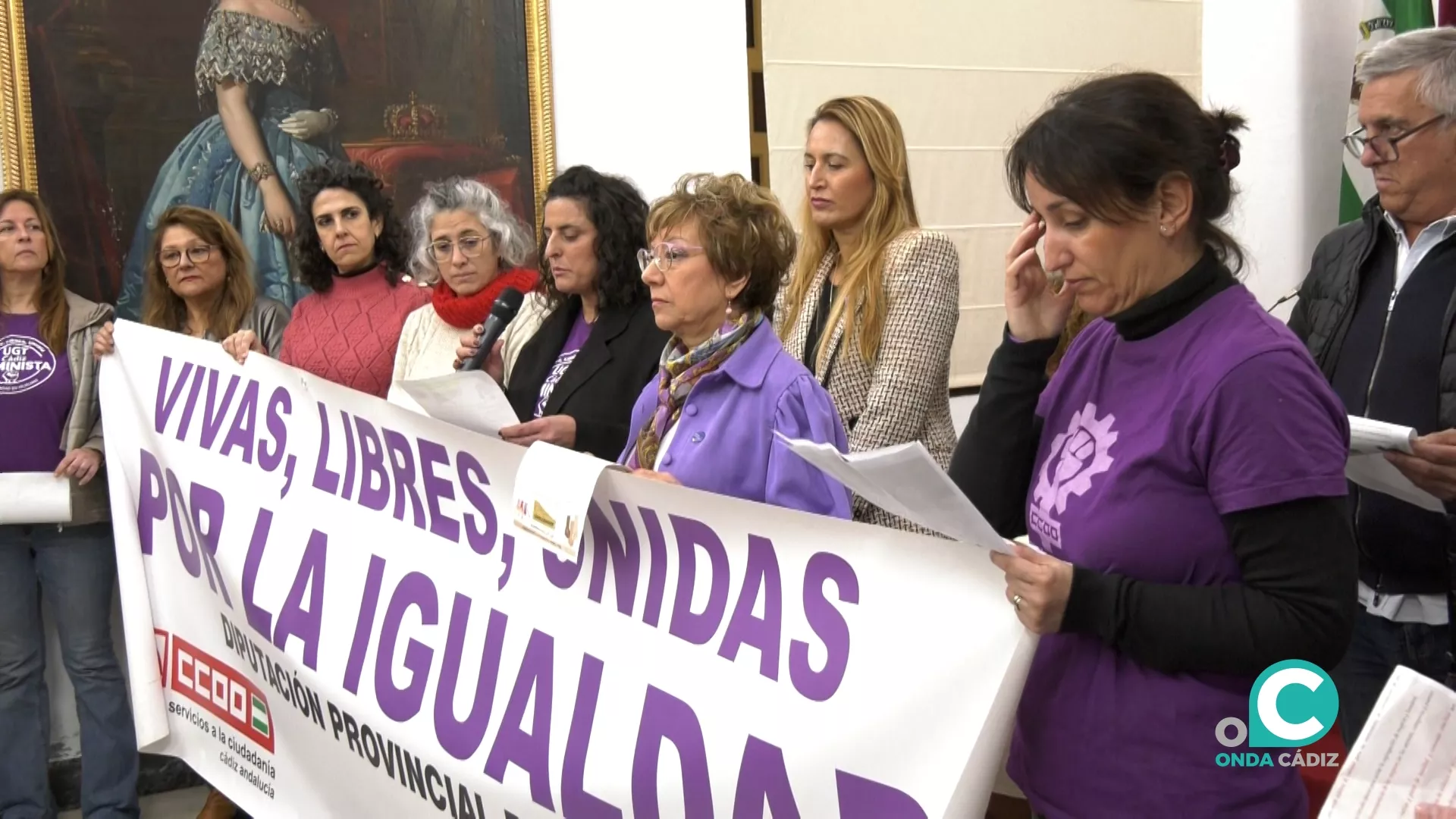 El acto ha sido convocado por los sindicatos UGT y CCOO