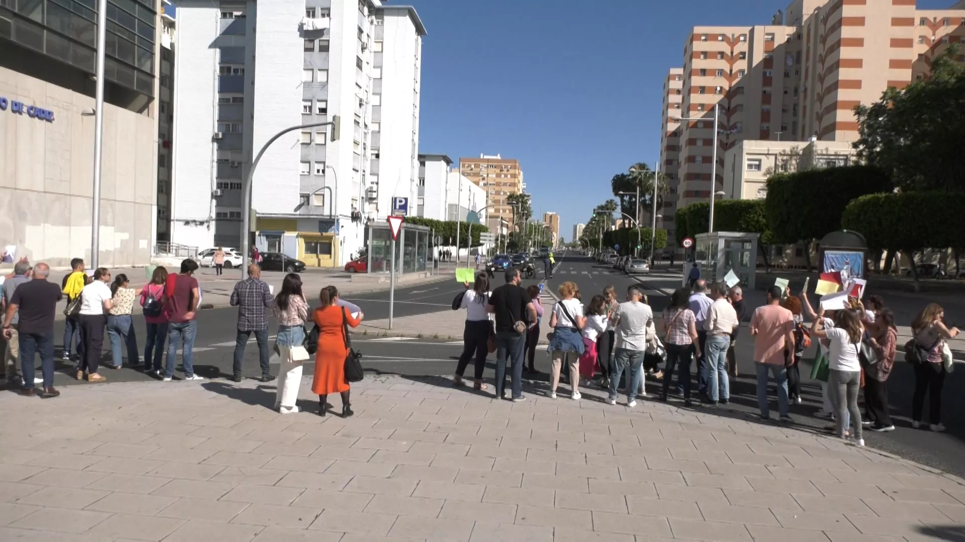 Funcionarios de la Administración de Justicia en la sexta jornada de huelga