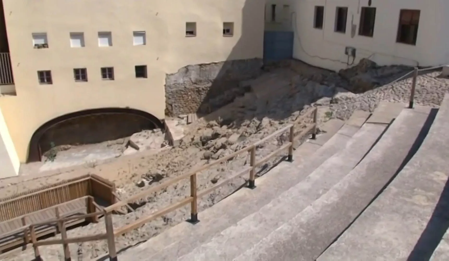 Imagen general del graderío del Teatro Romano de Cádiz