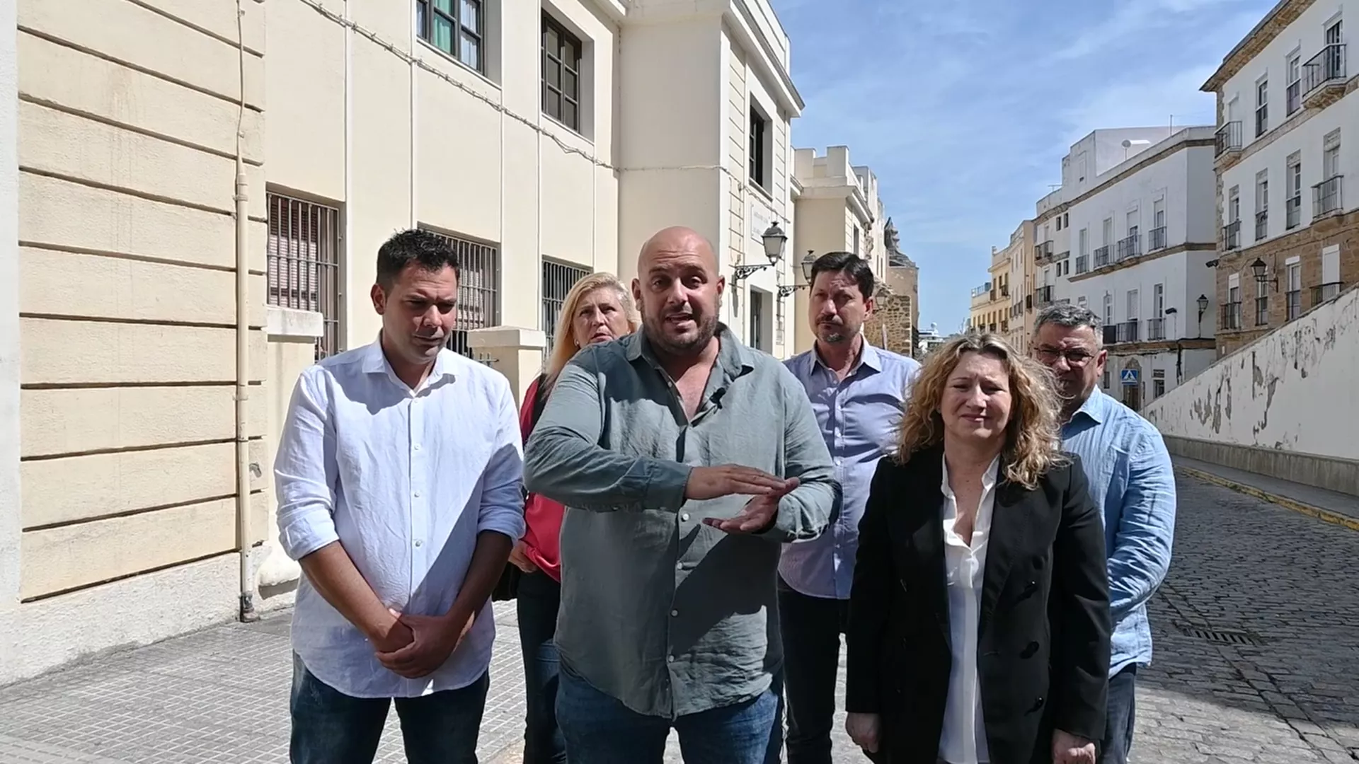 Miembros de la candidatura de Ahora Cádiz 