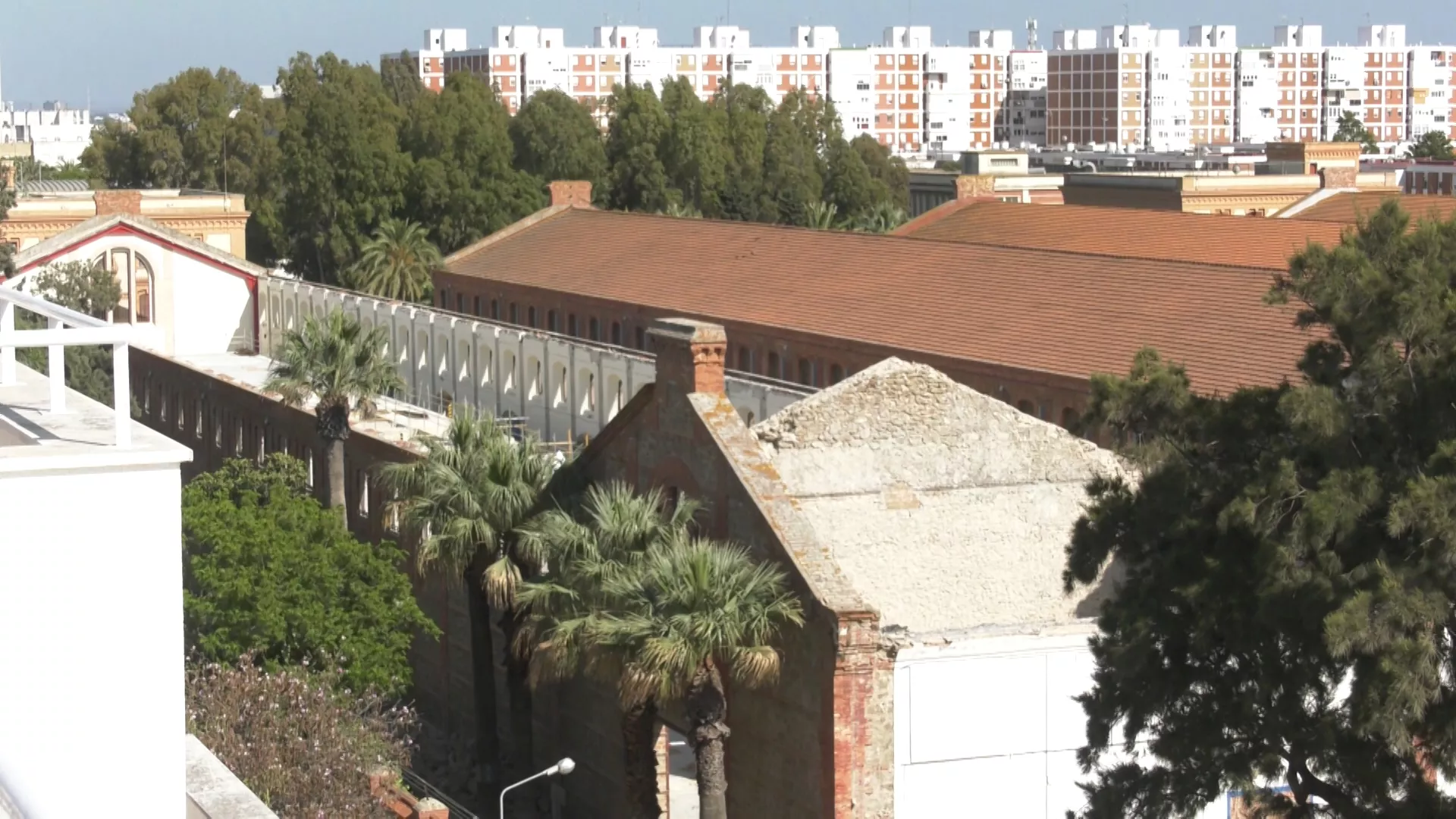 Vista aérea de los avances en las obras 