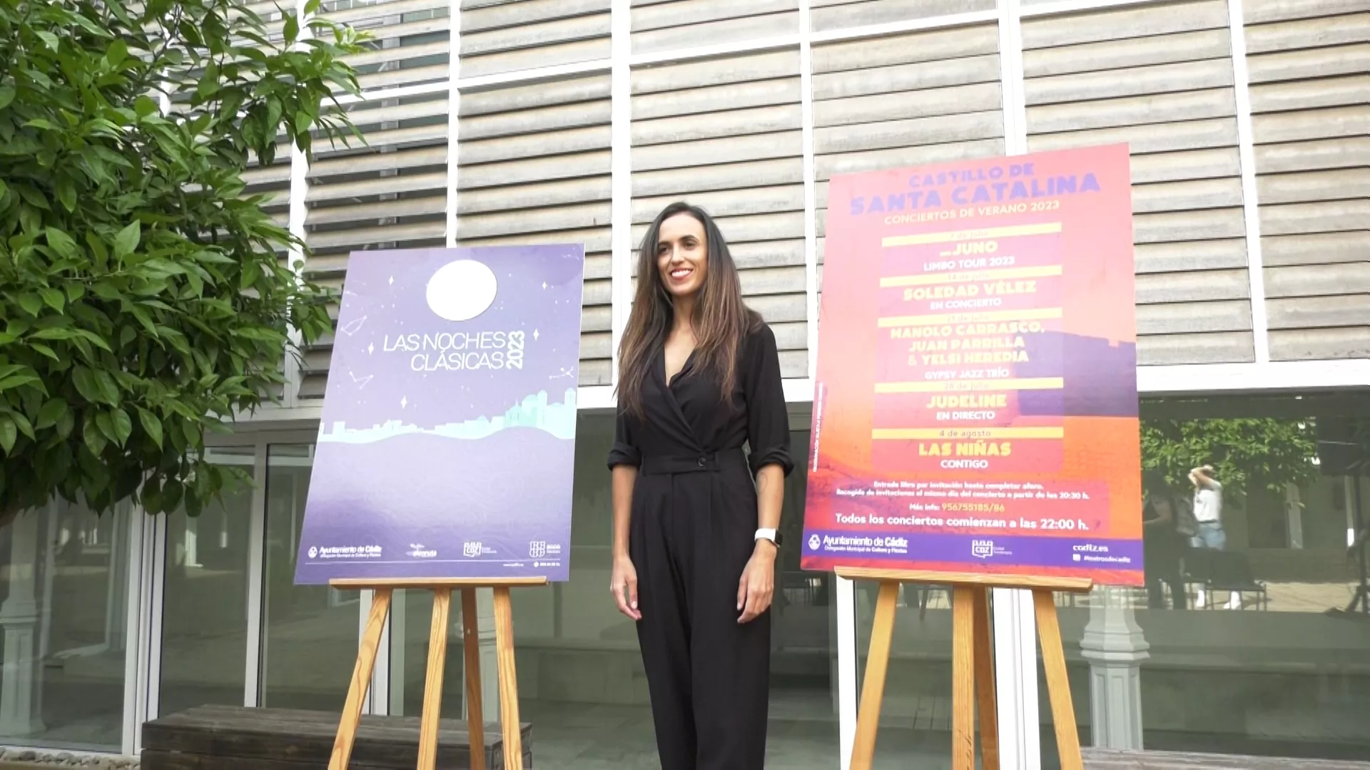 La concejala de cultura, Lola Cazalilla, durante la presentación en el ECCO.