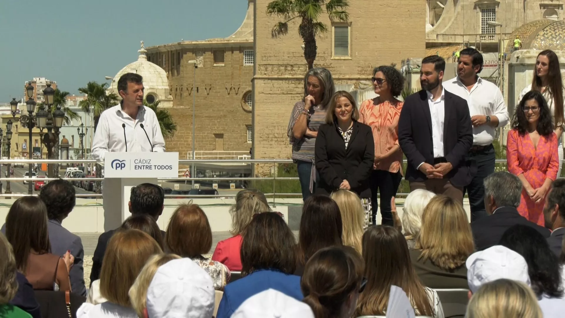 Bruno García, en el acto con el dirigente del PP nacional