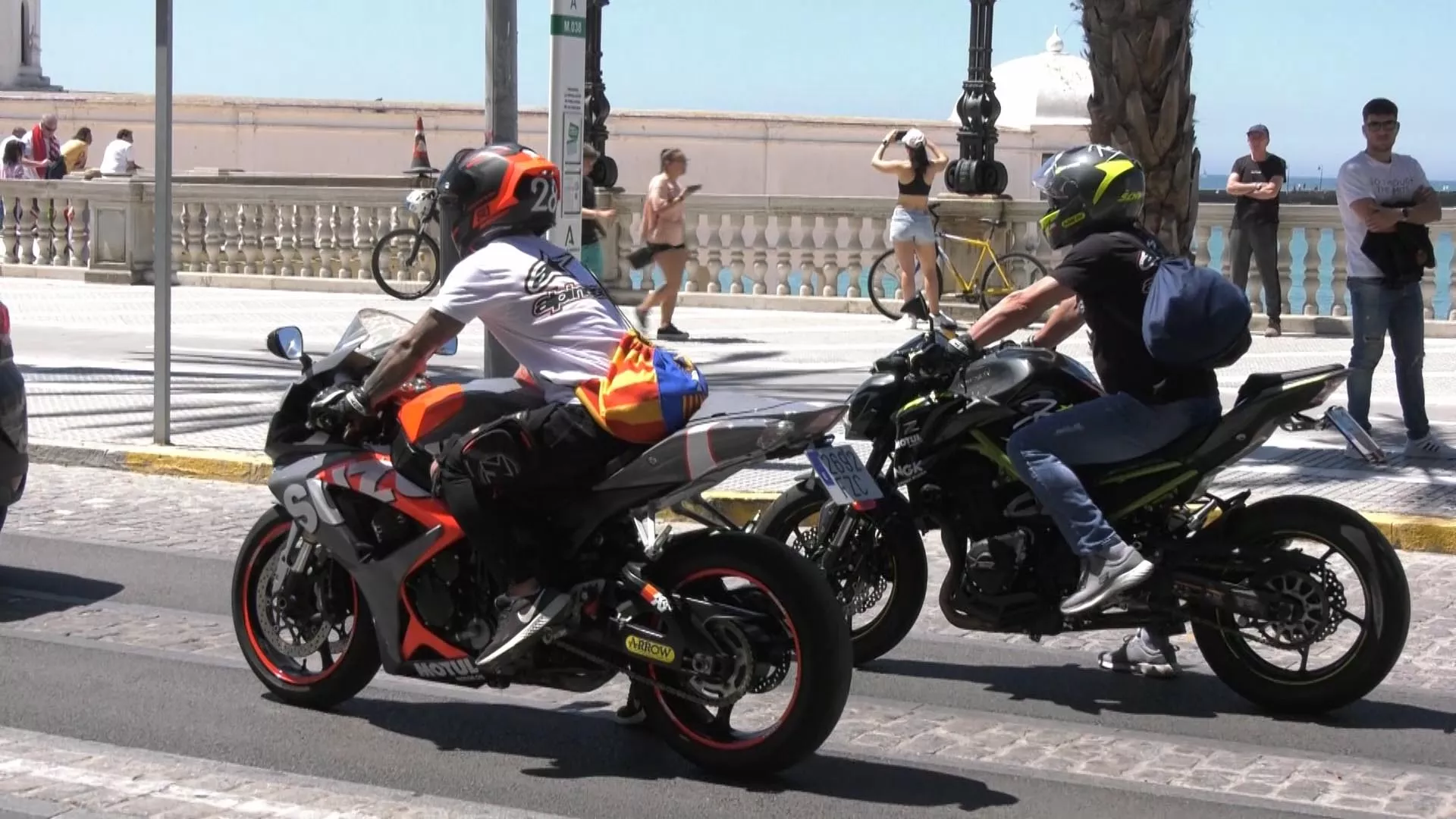 La celebración del GP de Motociclismo también se notó en la presencia de turismo motero  en Cádiz
