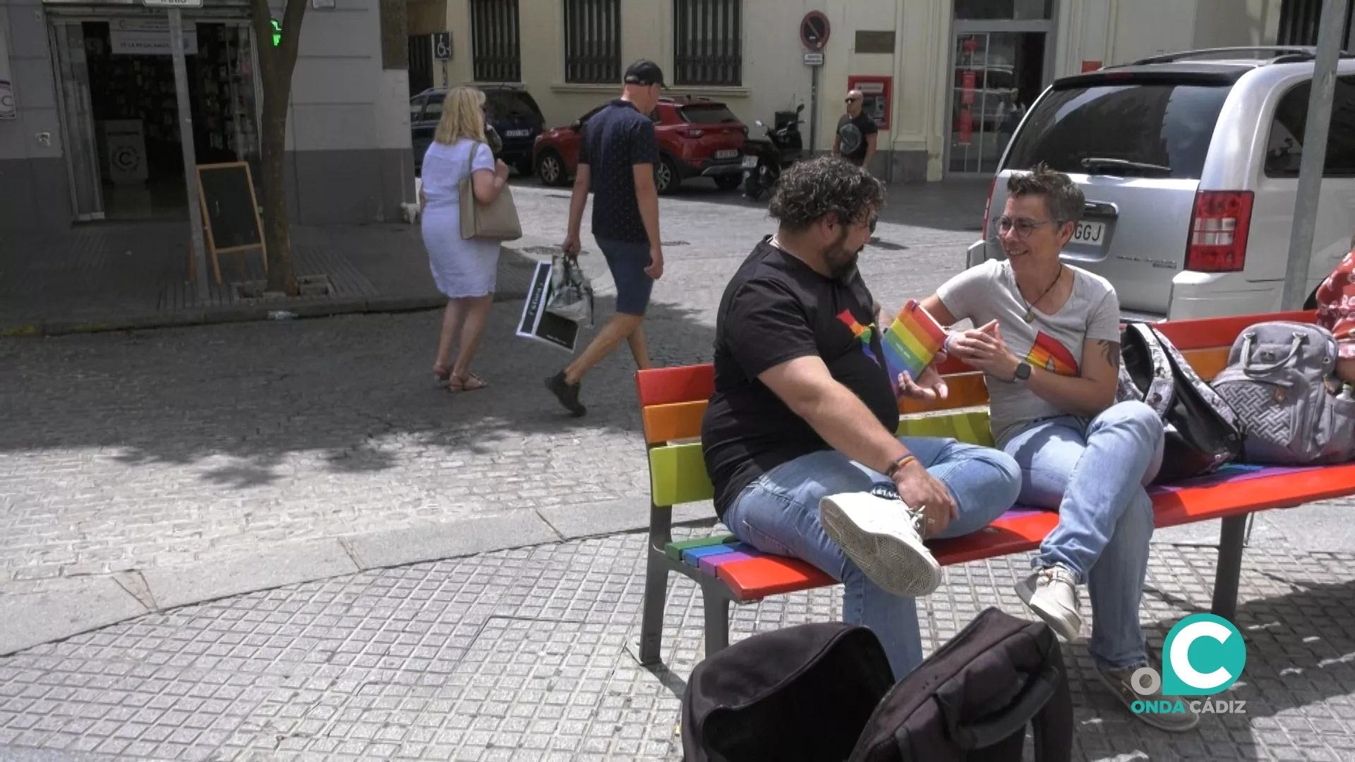 Jaime Zamora y Carmen Moreno, miembros de la lista de Podemos Cádiz 