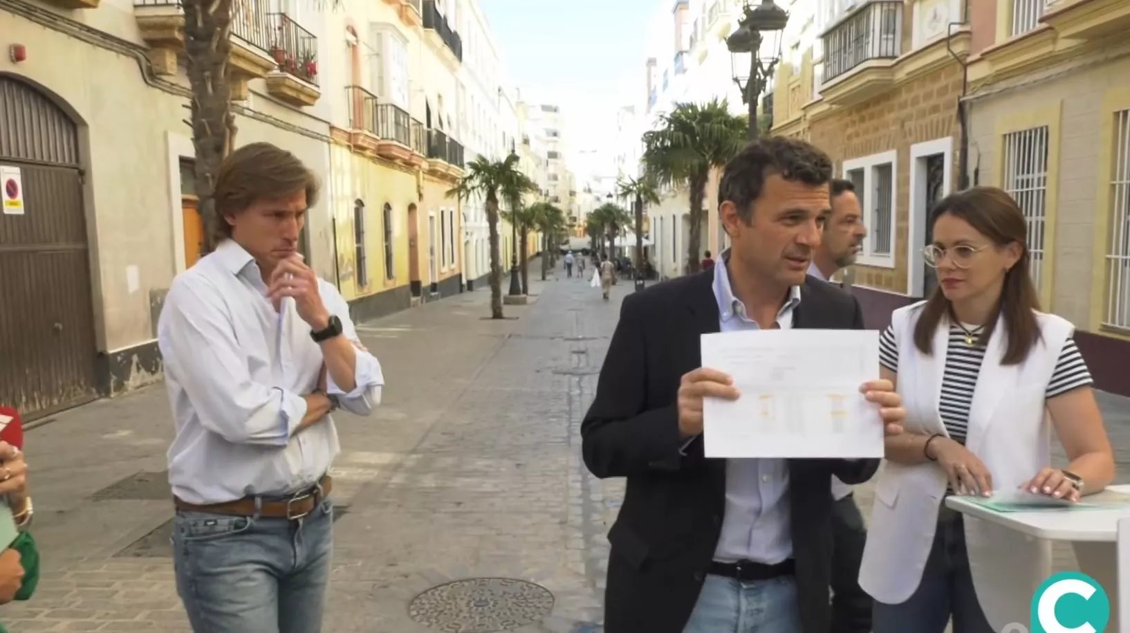 El candidato del PP, Bruno García, durante la presentación de esta nueva propuesta electora