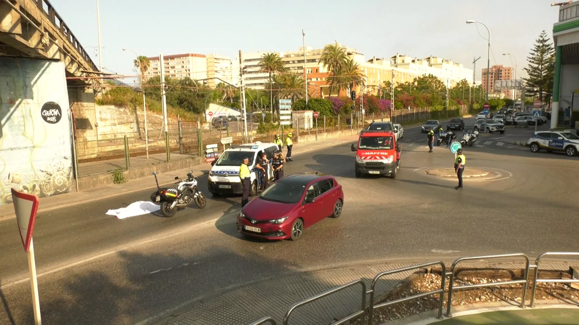 Un hombre fallece al caer desde el viaducto frente al apeadero de Cortadura 