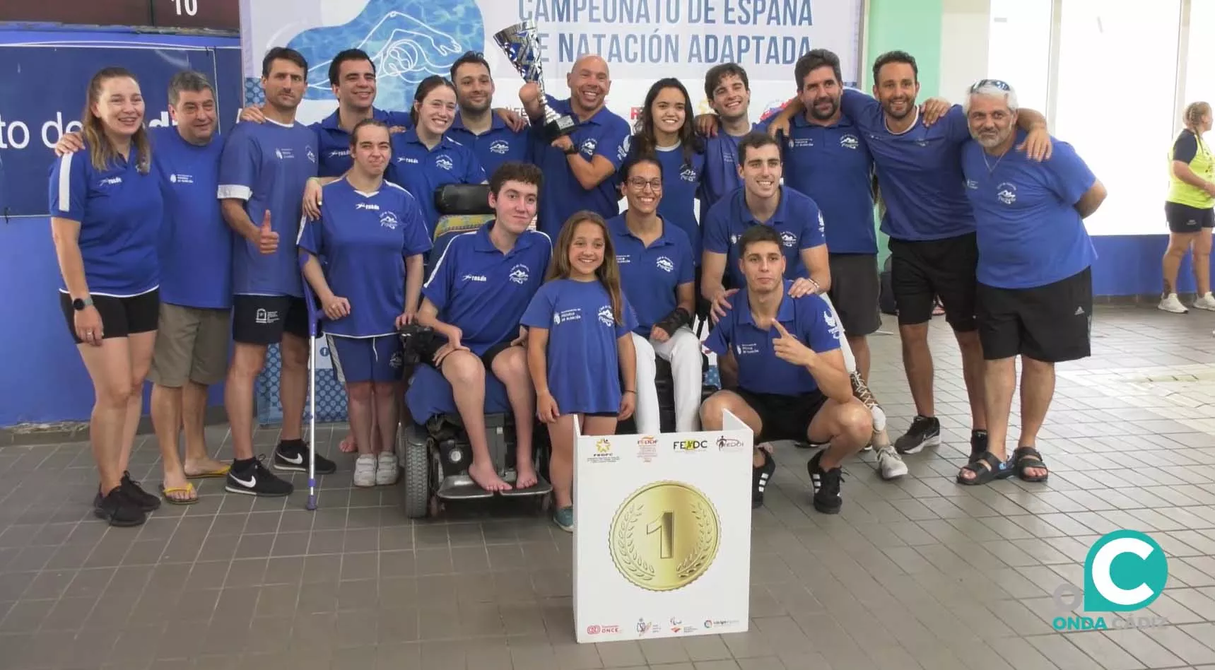 El Club Natación de Pozue logró la copa de campeones del Campeonato Nacional de Clubes de Natación Adaptada