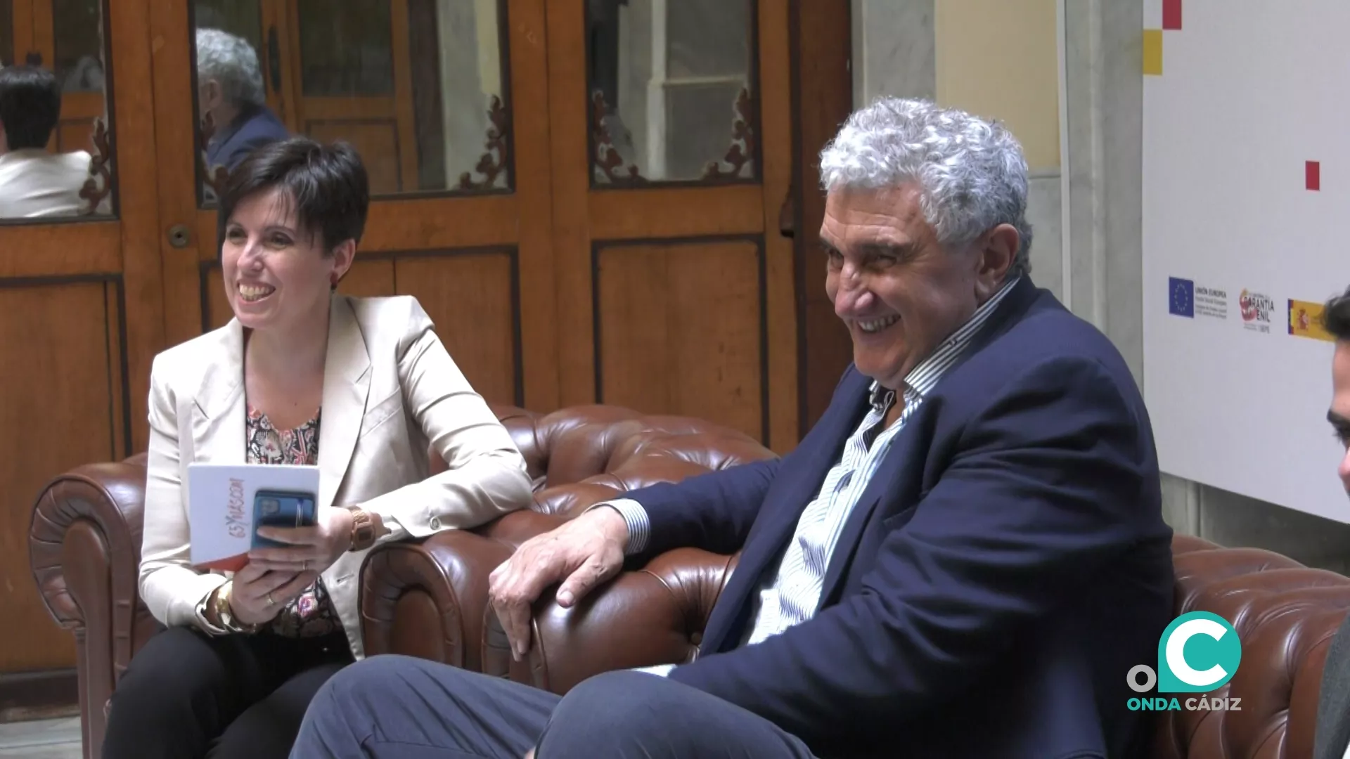 Fernando Romay en la Cámara de Comercio de Cádiz.