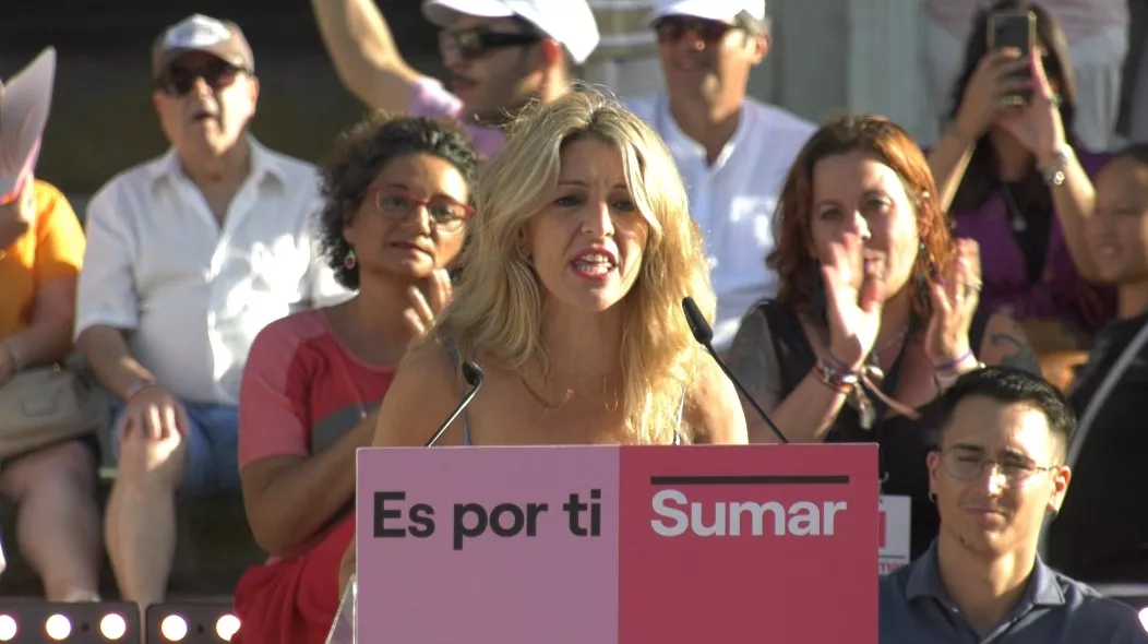 Yolanda Díaz (Sumar): "Sé muy bien lo que hay que hacer por el empleo en Cádiz".