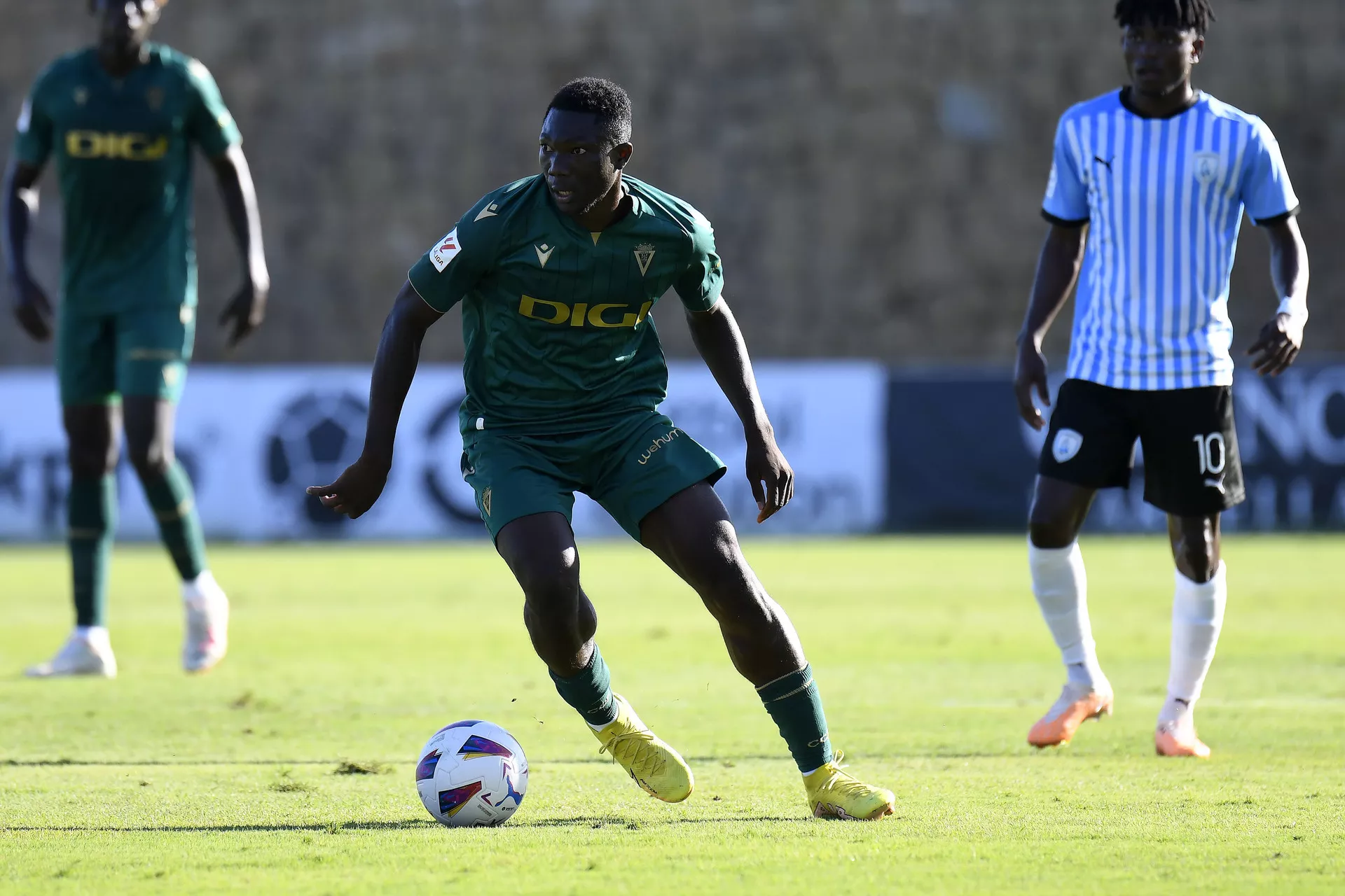 Diarra en uno de los amistosos de pretemporada (Foto: Cádiz CF)