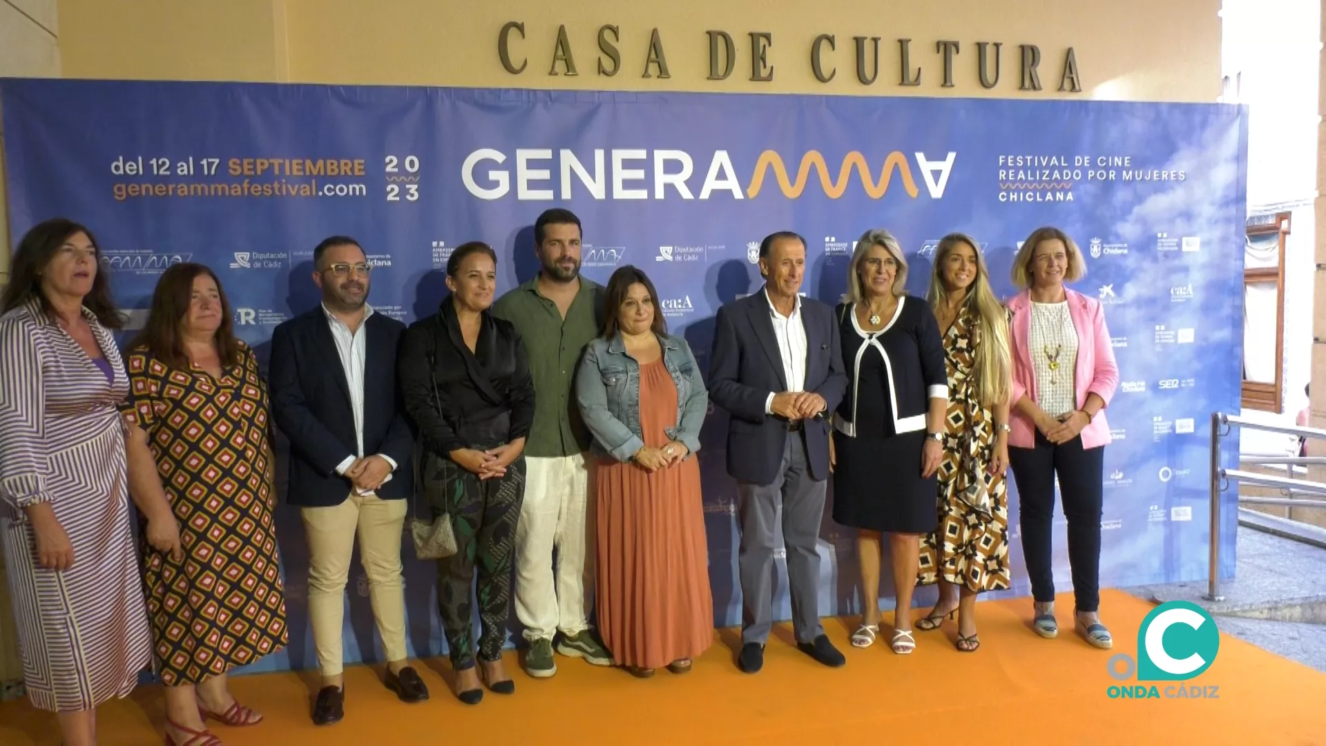 Photocall en el Teatro Moderno de Chiclana con motivo de Generamma.