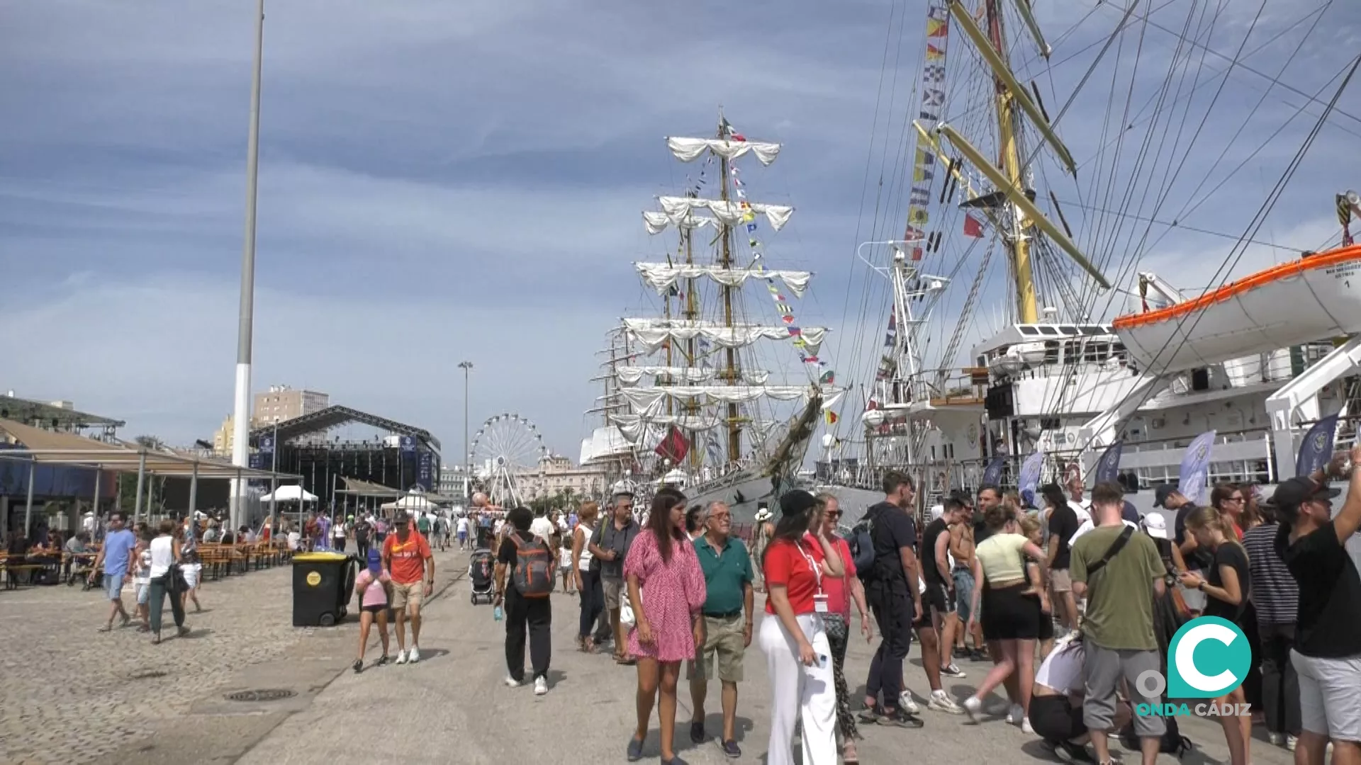 Imagen del muelle este fin de semana 