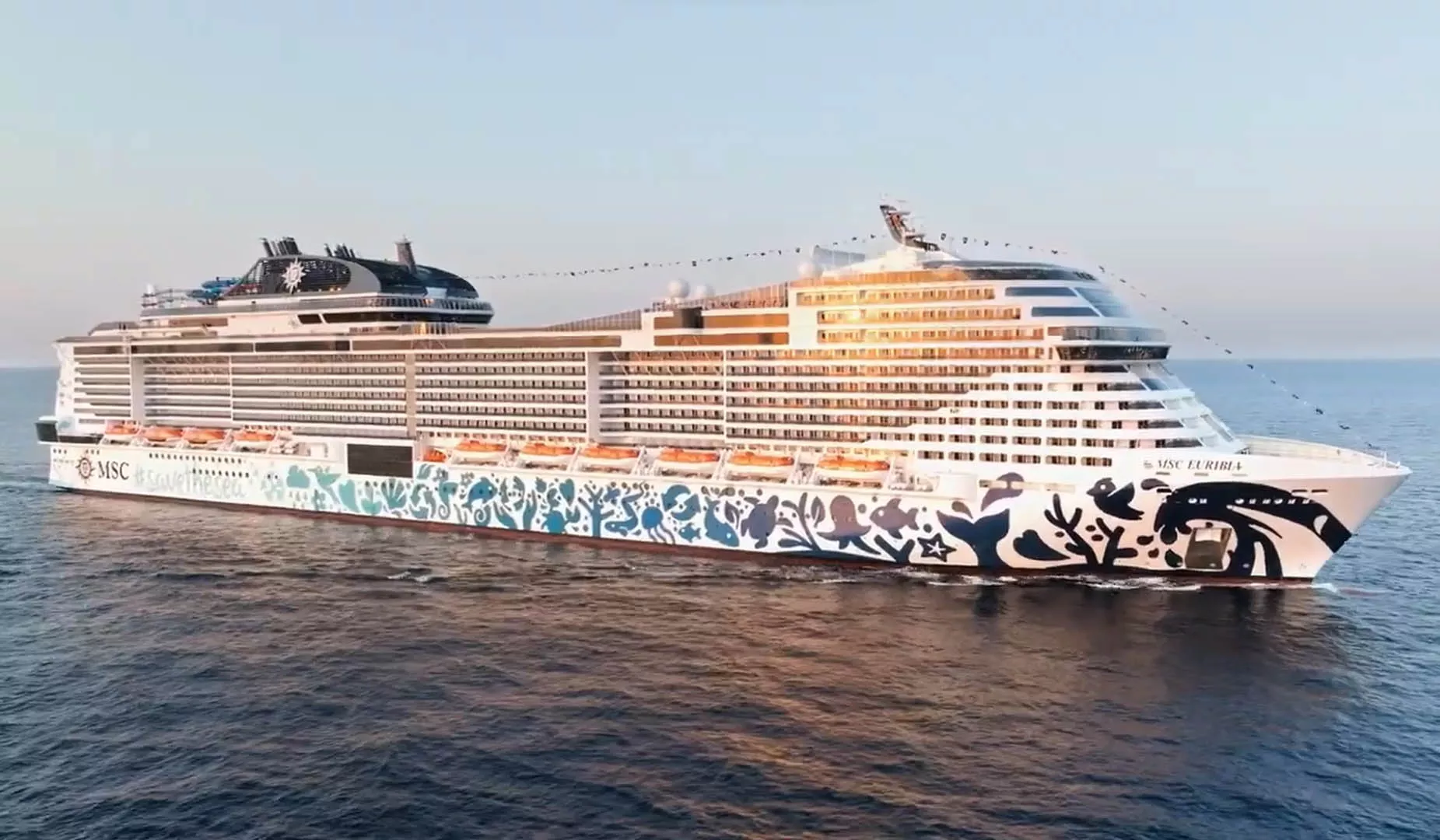 El MSC Euribia, el crucero más moderno de la naviera italiana, realizará la nueva línea Cádiz-Hamburgo es 