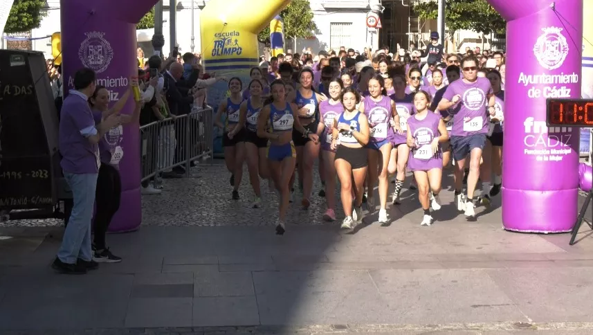 Una marcha contra la violencia hacia las mujeres.