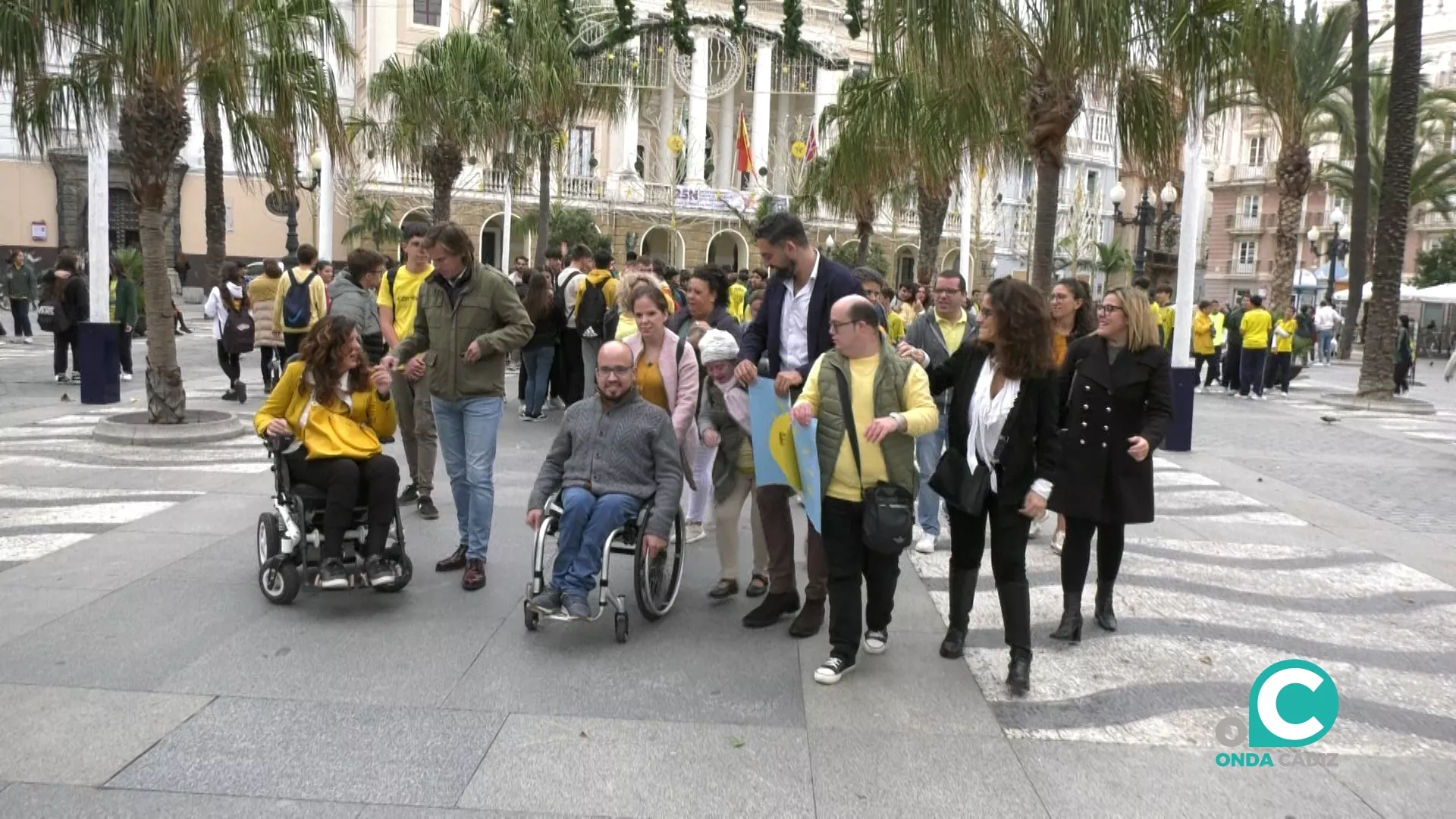 Inicio de la caminata solidaria en San Juan de Dios 