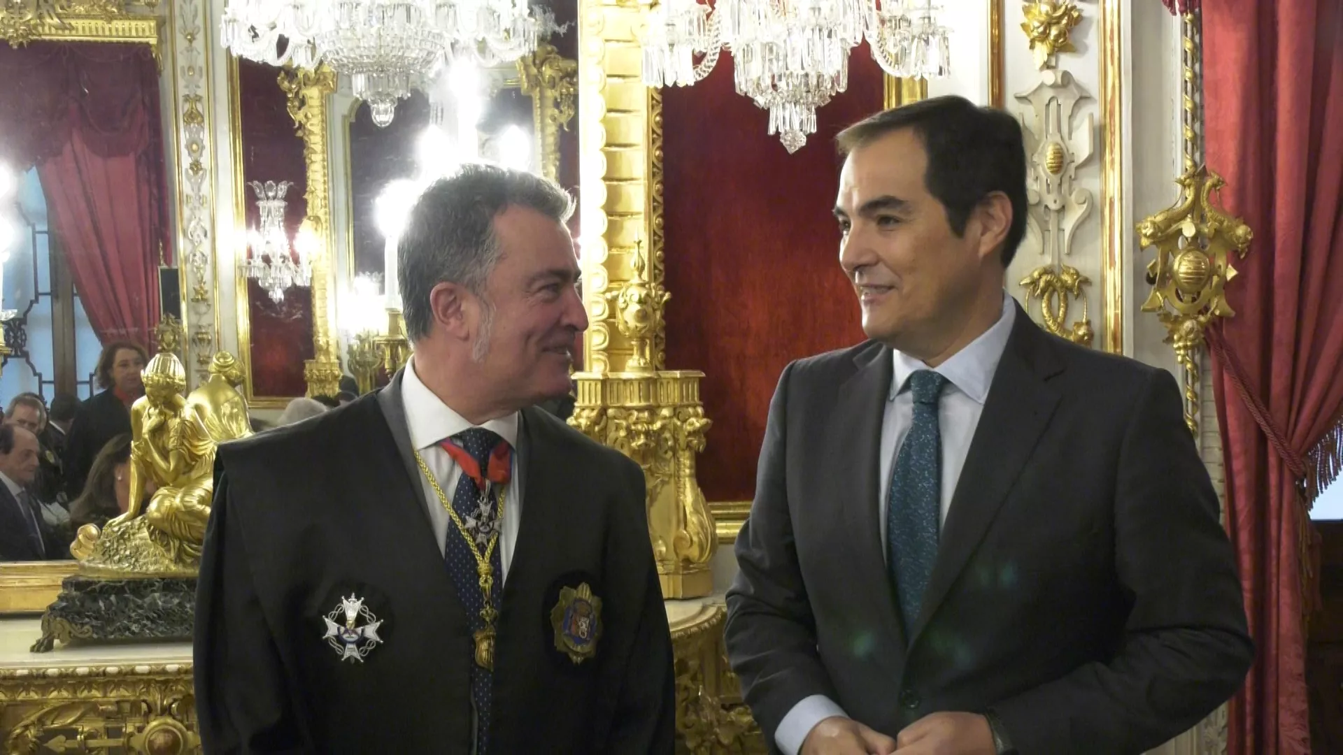 El consejero de Justicia, José Antonio Nieto, junto al Fiscal Jefe Provincial, Ángel Núñez. 