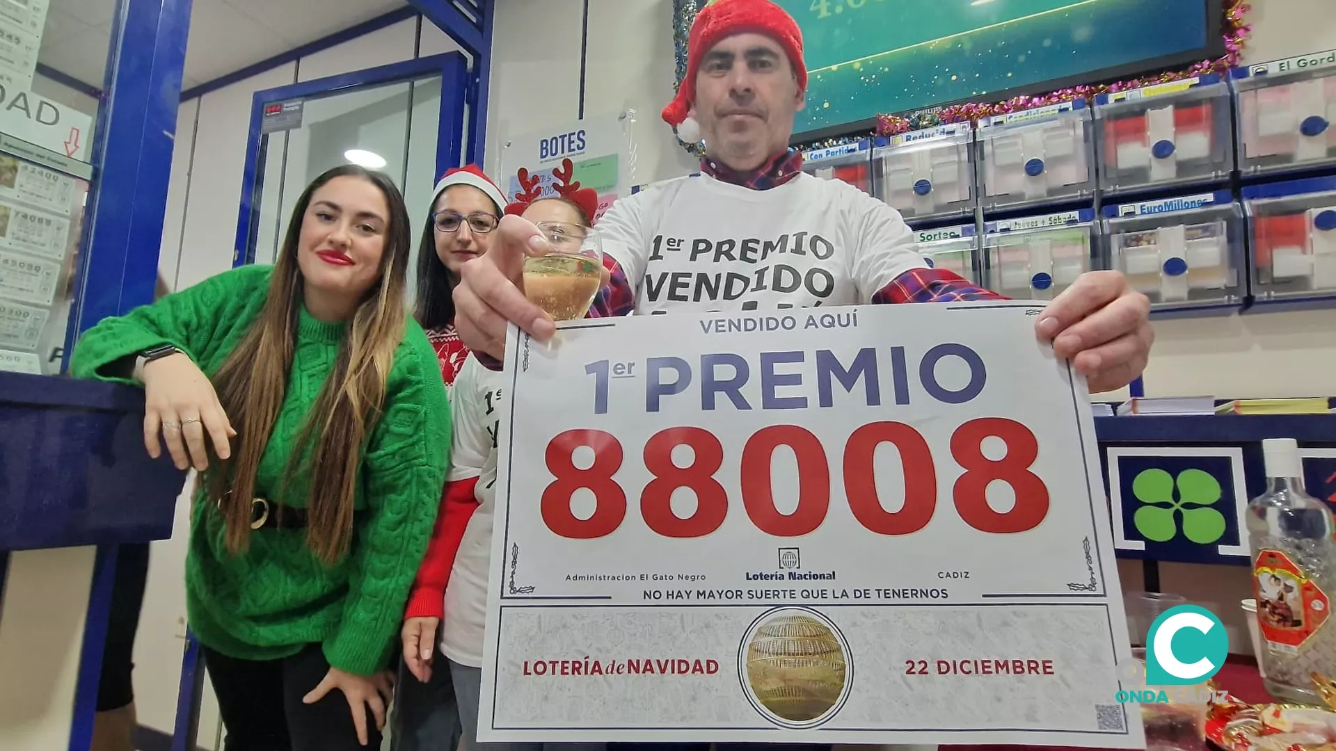 La suerte sonríe a la capital en el Sorteo de la Lotería de Navidad 2023.