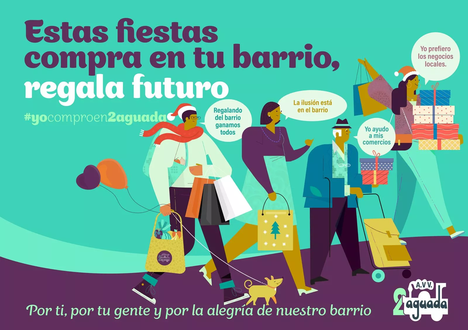 Cartel de 'Yo compro en mi barrio'