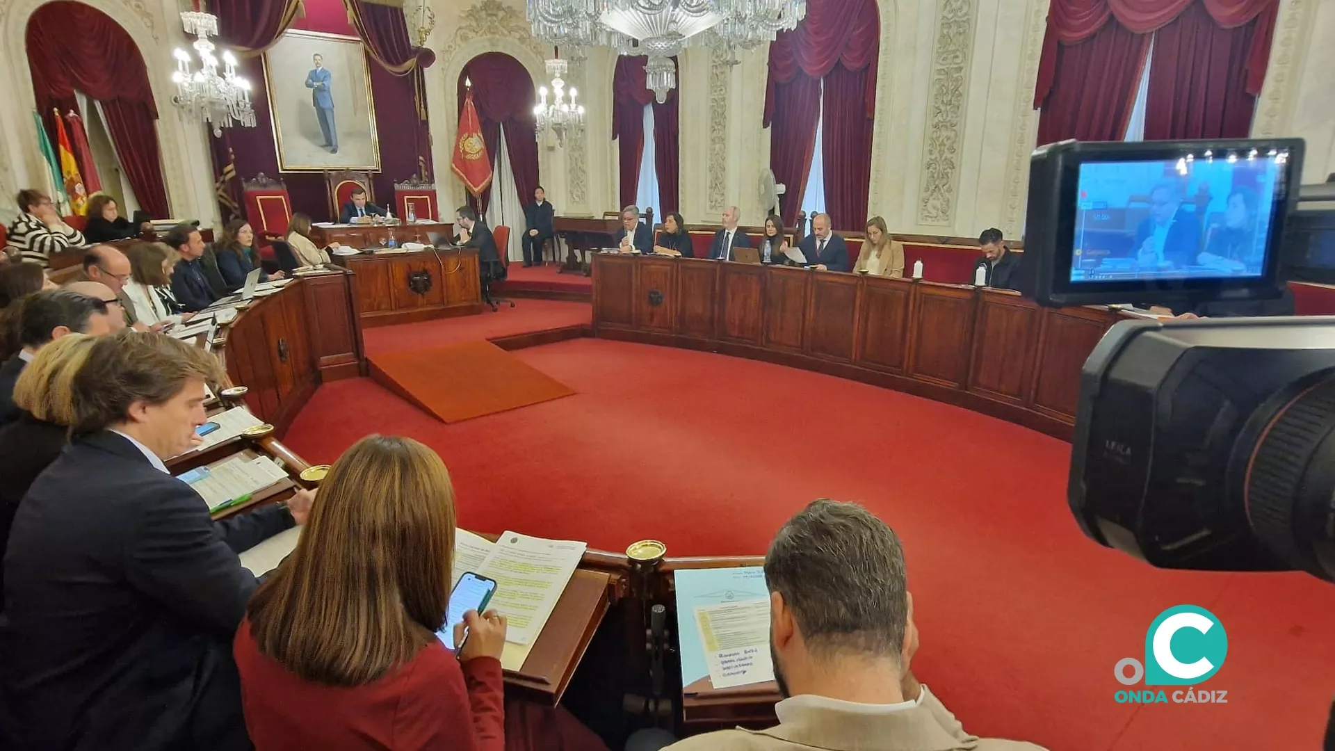 Sesión plenaria del Ayuntamiento de Cádiz correspondiente al mes de diciembre. 