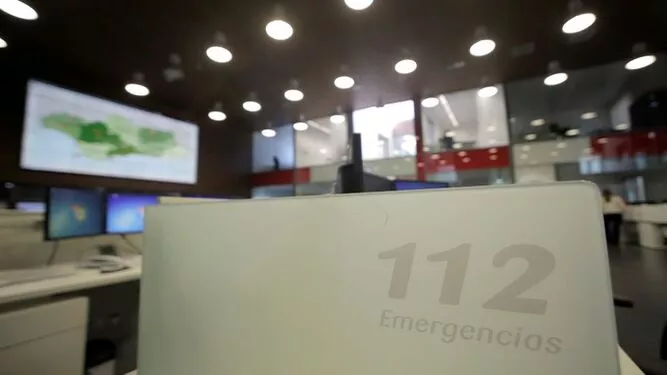 Sala del 122 Emergencias Andalucía. 