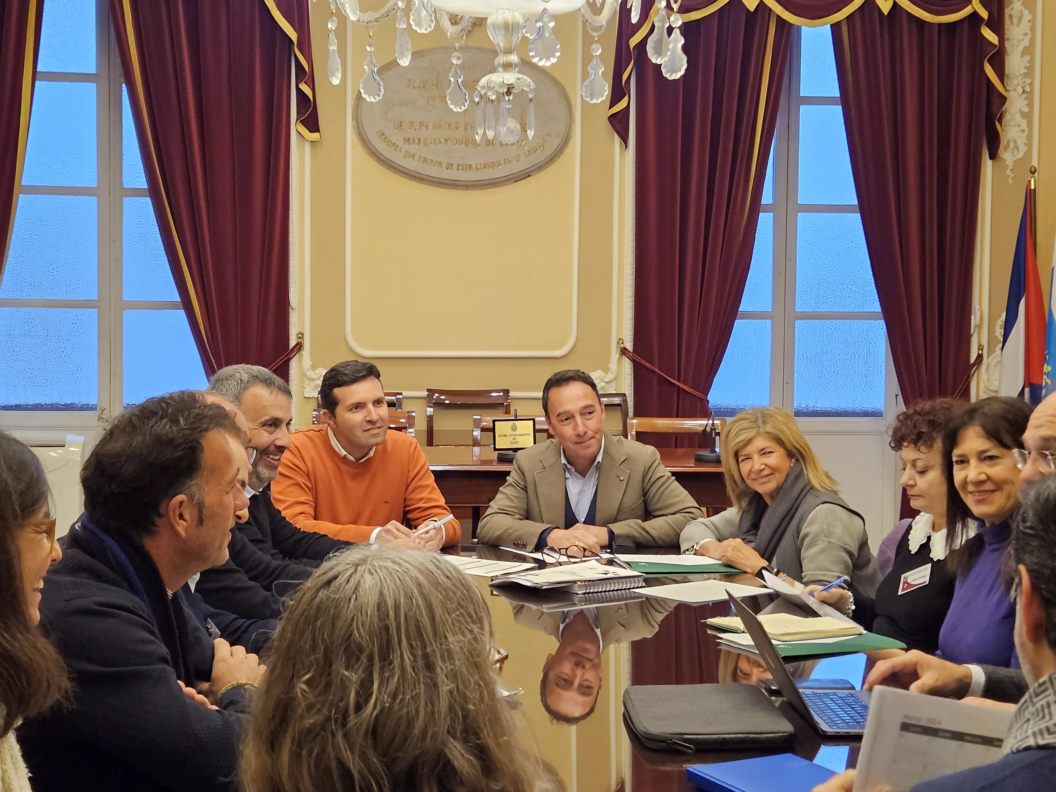 Encuentro en el Ayuntamiento del Tour del Talento de la Fundación Princesa de Girona. Encuentro en el Ayuntamiento del Tour del Talento de la Fundación Princesa de Girona.