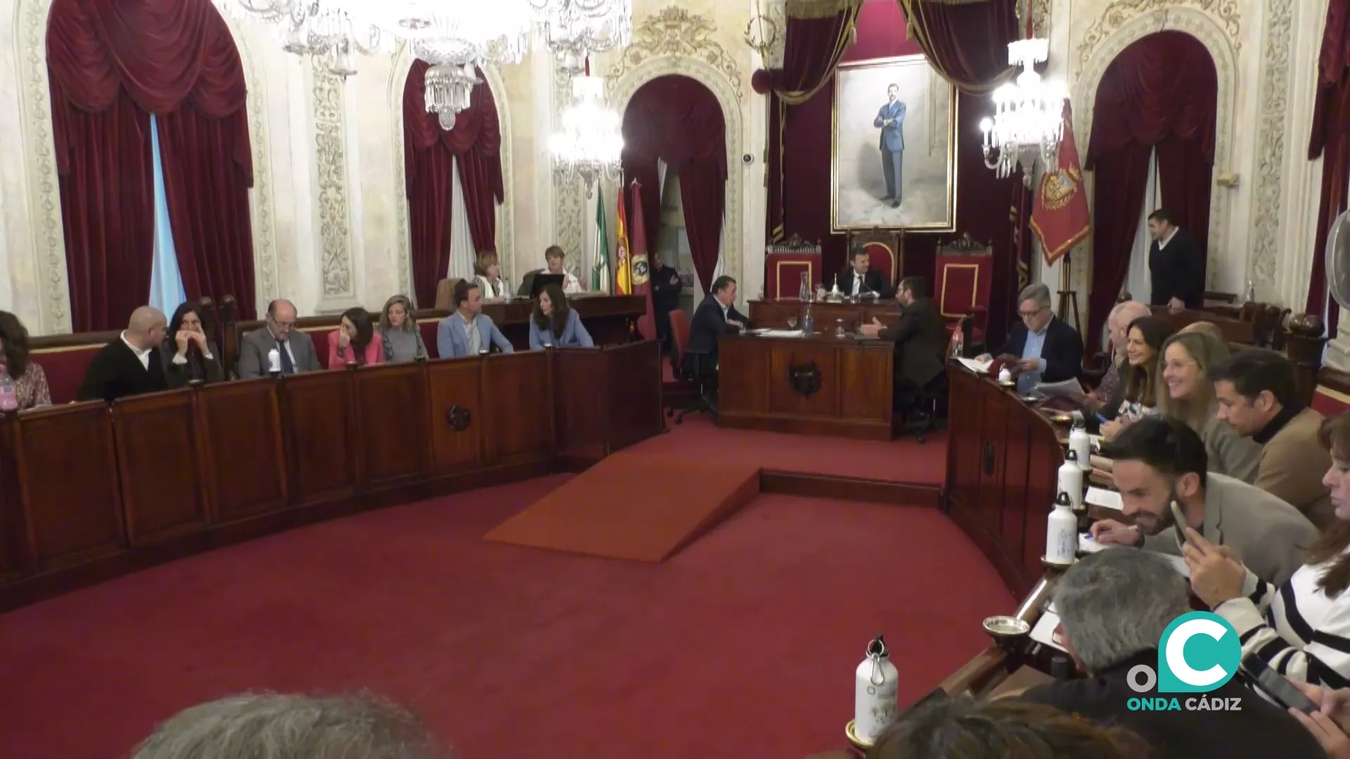 Sesión plenaria del Ayuntamiento de Cádiz del mes de enero. 