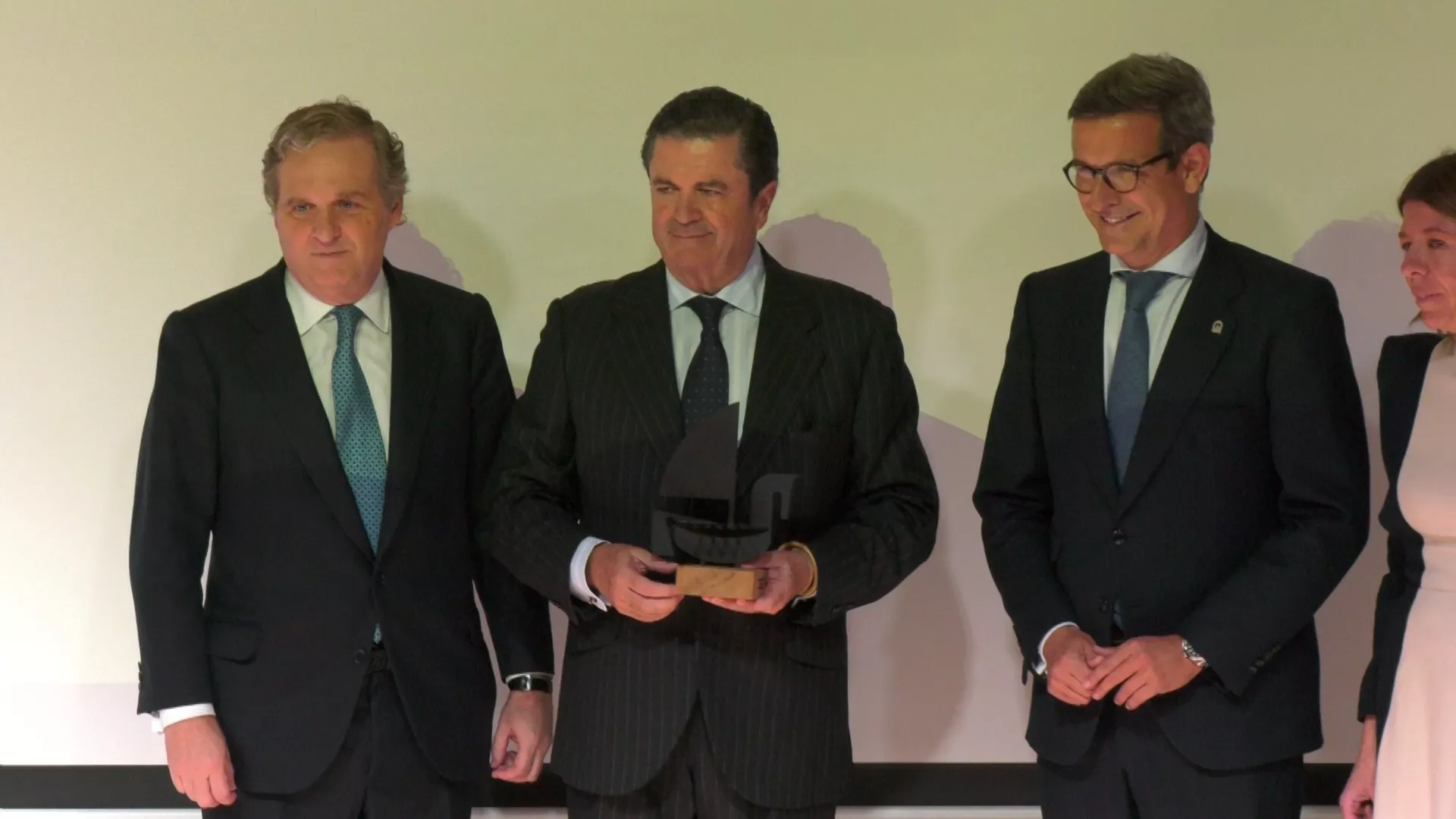 Protagonistas en un momento del acto Protagonistas en un momento del acto
