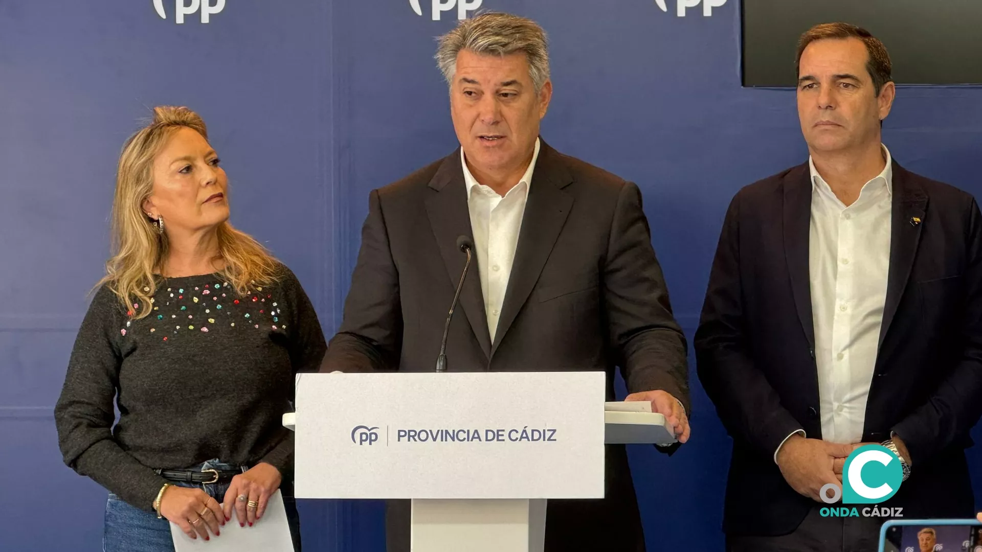 Rueda de prensa del coordinador general del PP de Cádiz y diputado nacional, Ignacio Romaní. 