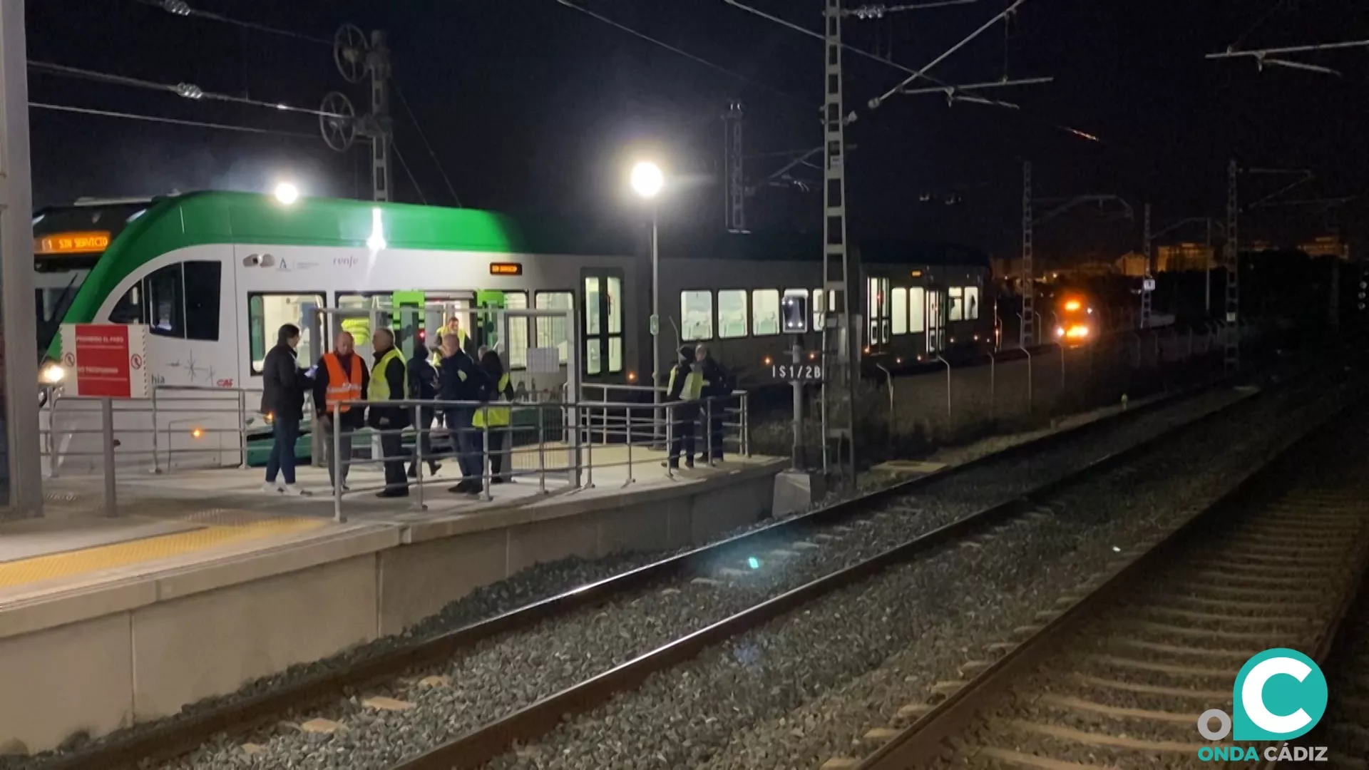 Simulacro de emergencias del Trambahía.