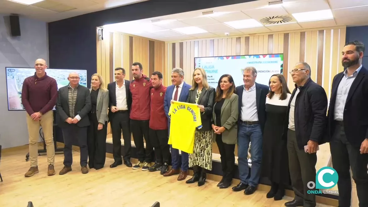 Momento de la presentación de la segunda fase de Laliga Genuine de Cádiz.