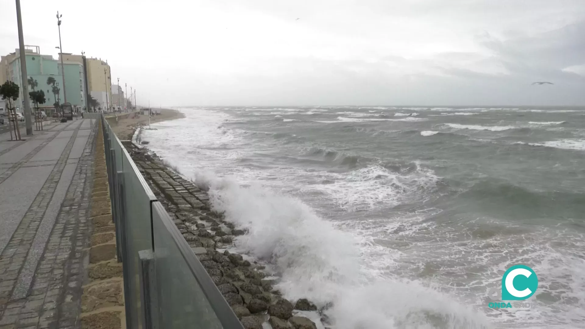 AEMET activa el aviso amarillo por fenómenos costeros en el litoral gaditano y en el Estrecho.