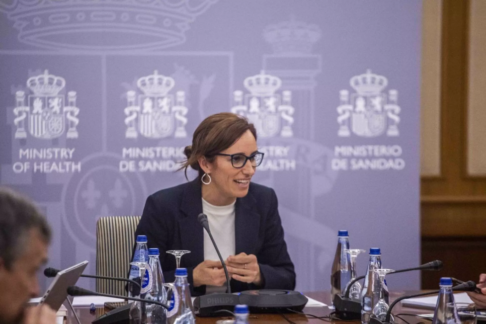 Mónica García, en rueda de prensa. 
