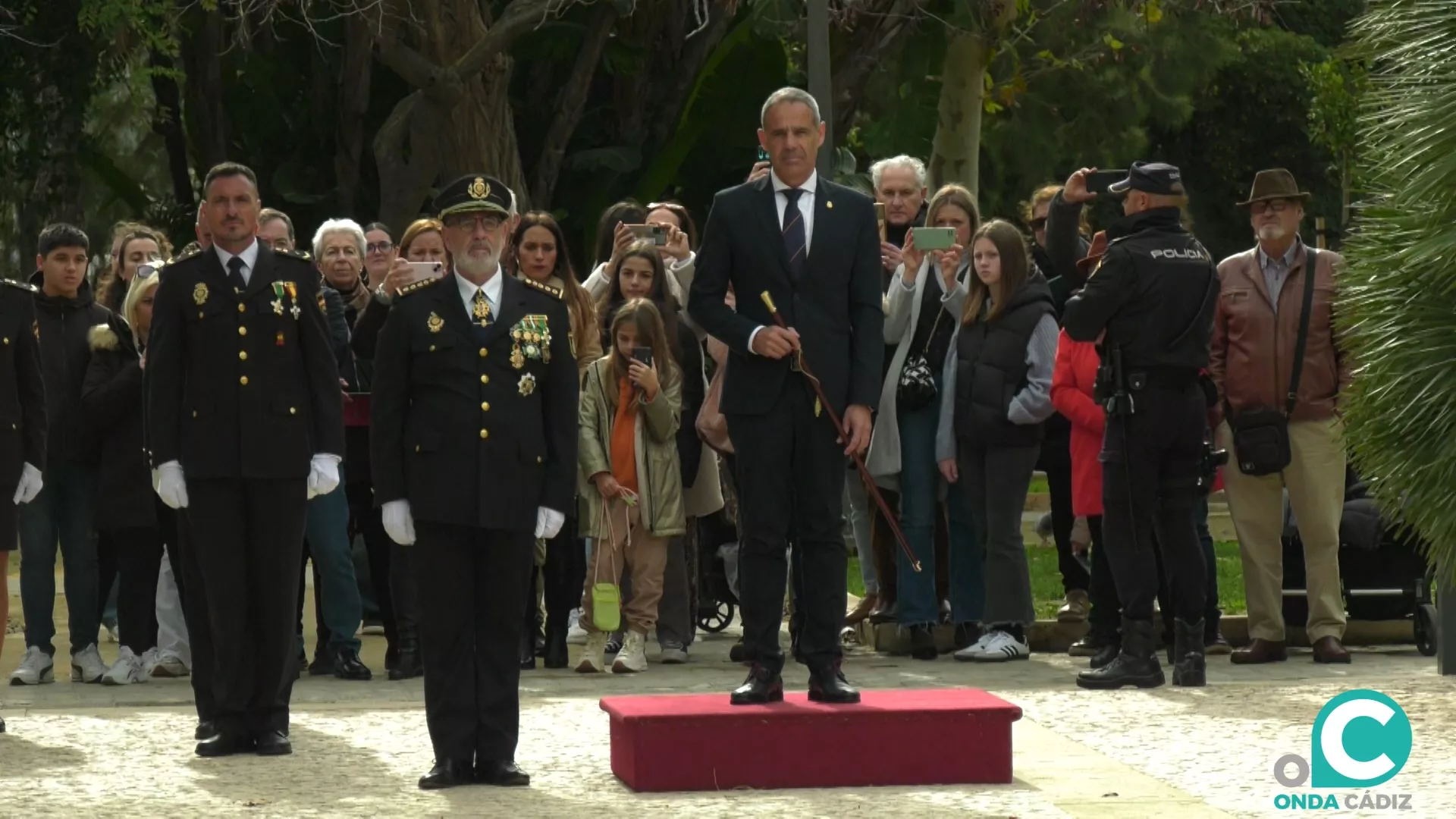 Acto conmemorativo del Bicentenario de la Policía Nacional en Cádiz. 