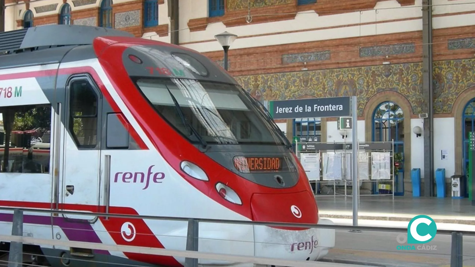 Estación ferroviaria de Jerez. 