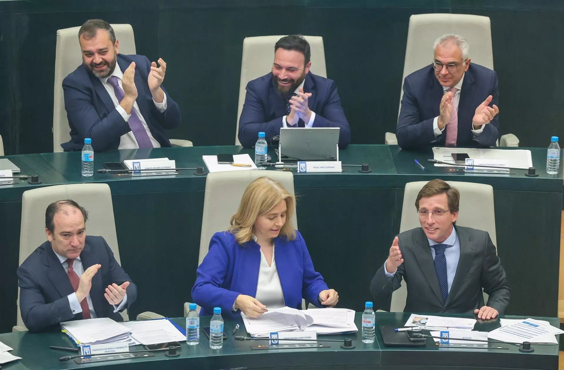 Un momento del pleno en el Ayuntamiento de Madrid