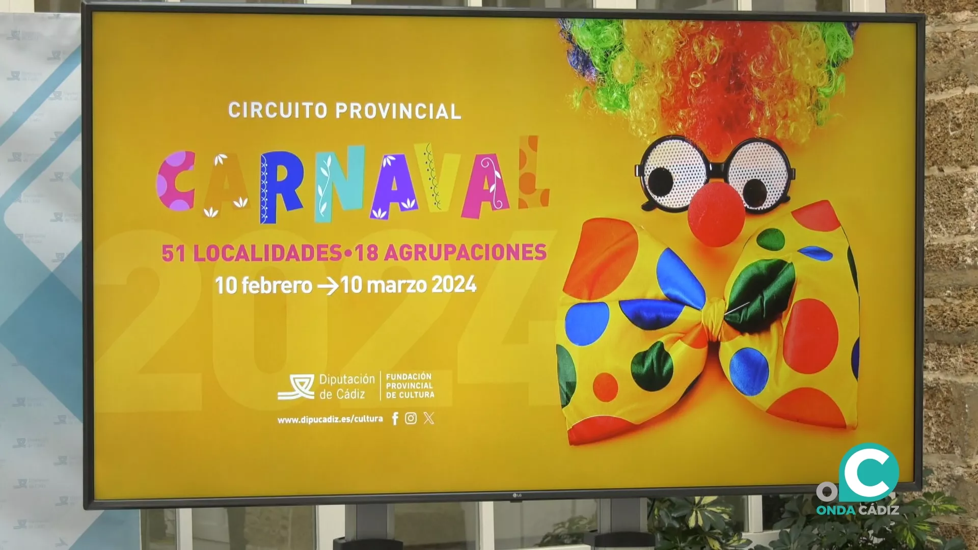 Cartel ilustrativo del circuito provincial de Carnaval.