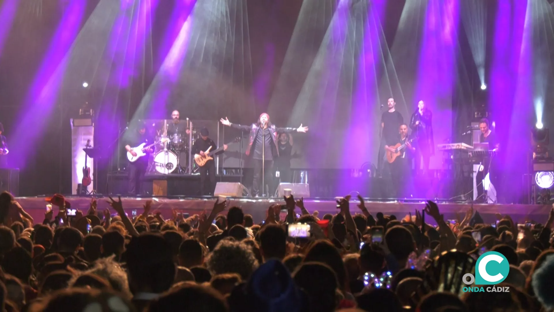 Momento del concierto de Arrebato en San Antonio. 