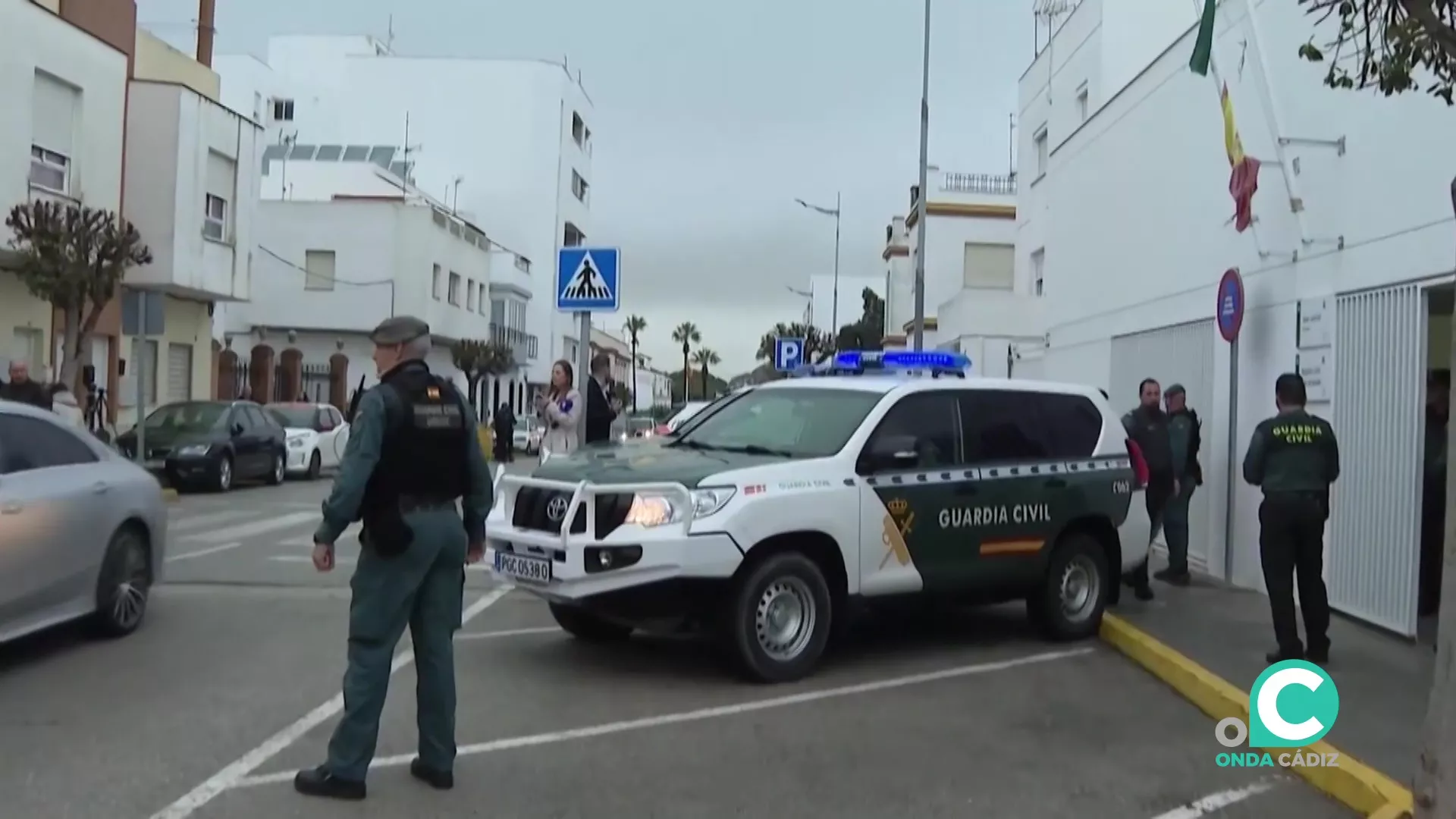 Agentes de la Guardia Civil durante un operativo en la provincia 