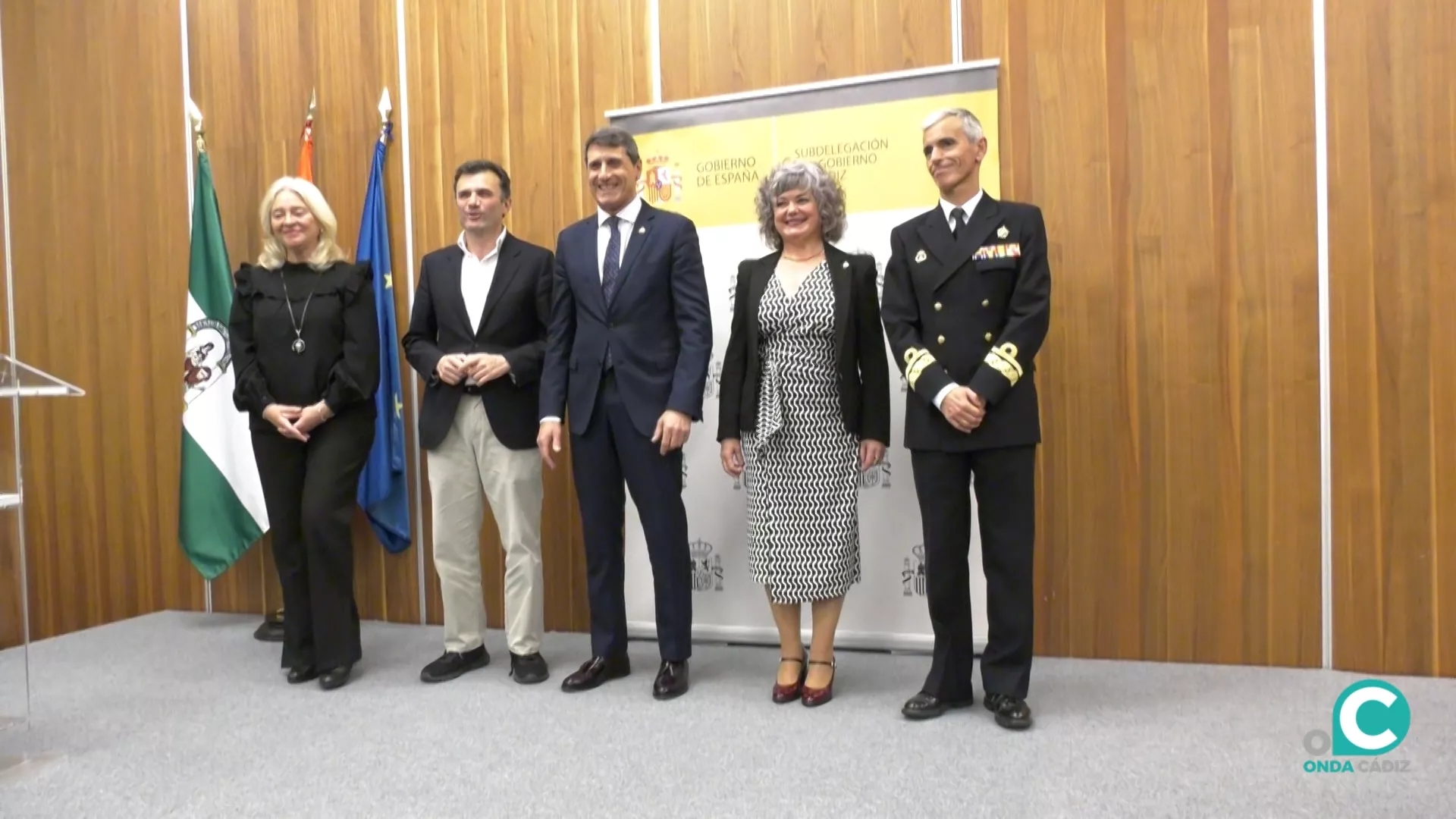 Acto de entrega del bastón de mando a la nueva subdelegada Blanca Flores. 