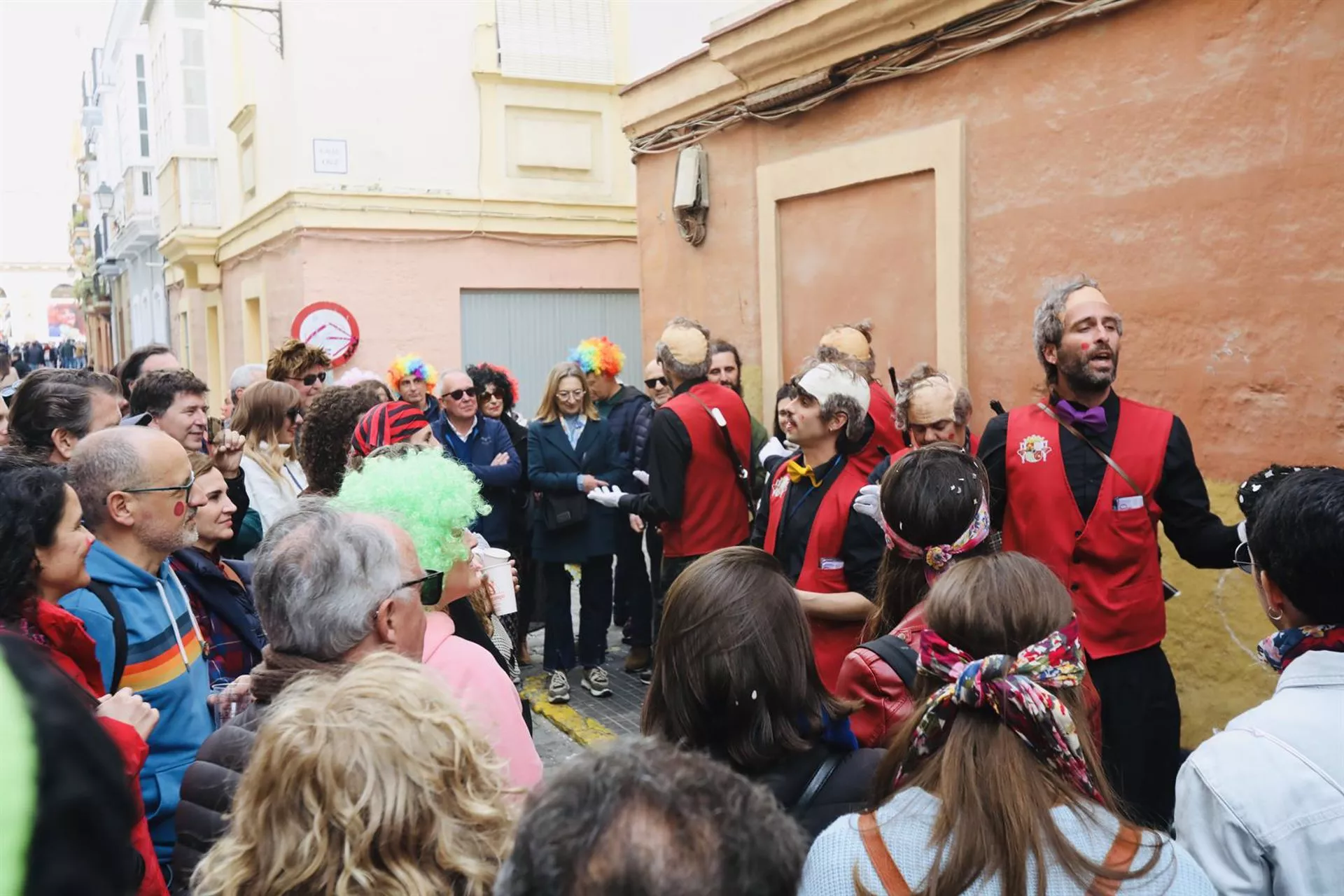 Imagen de una agrupación callejera 