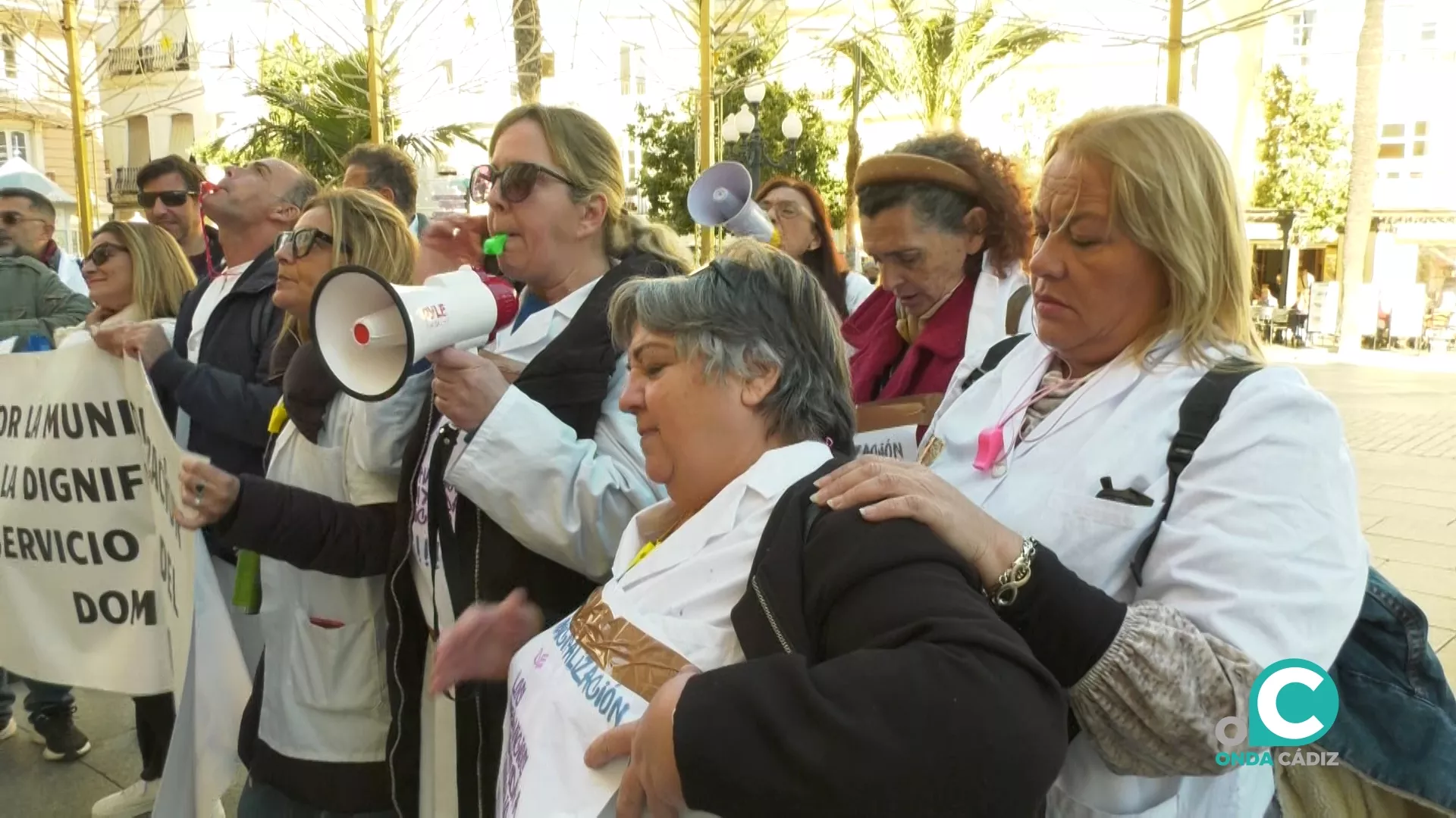 Protesta de la plantilla de Ayuda a Domicilio. 