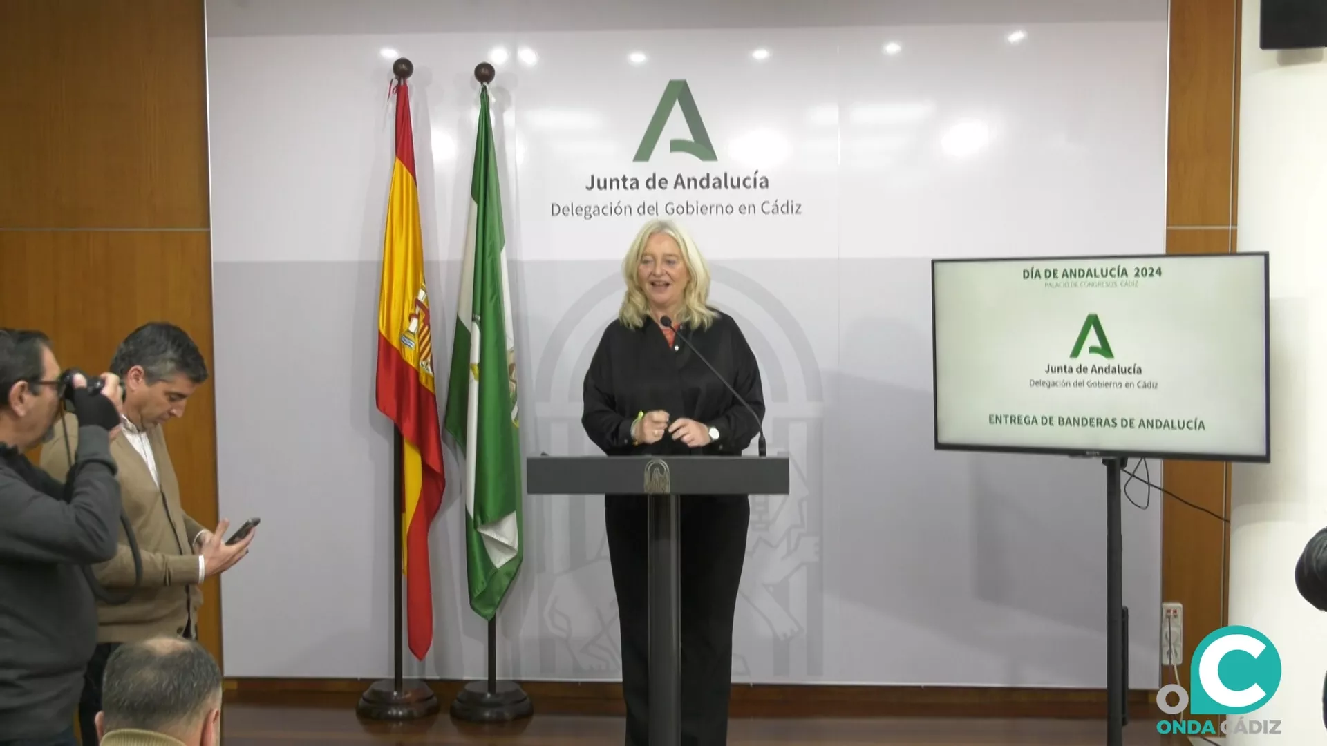 Mercedes Colombo presenta los galardones "Banderas de Andalucía" 2024.